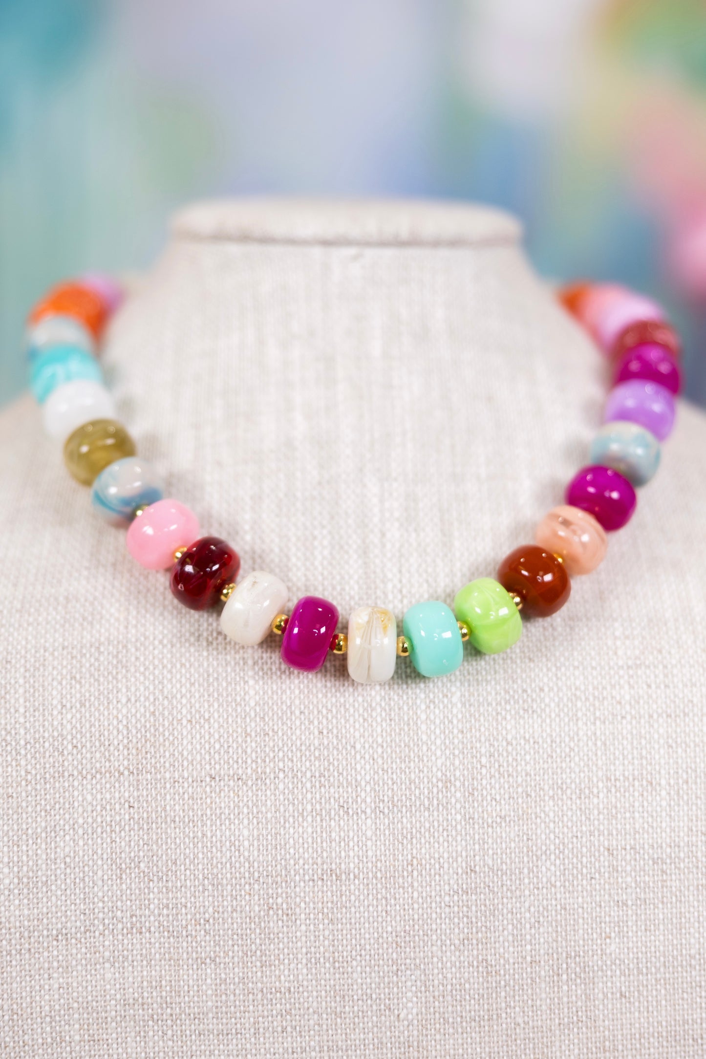 Sprinkles On Top Necklace-Necklaces-Hart Designs-The Village Shoppe, Women’s Fashion Boutique, Shop Online and In Store - Located in Muscle Shoals, AL.