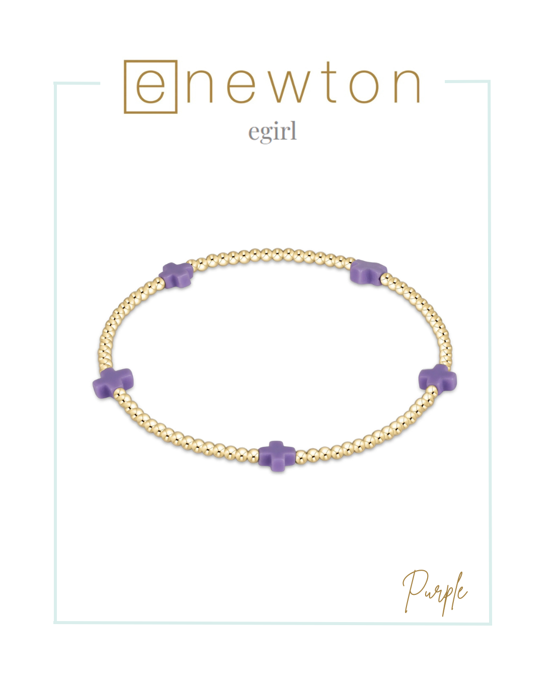 Enewton | EGirl | Signature Cross Small 2mm Gold Bracelet-Bracelets-ENEWTON-The Village Shoppe, Women’s Fashion Boutique, Shop Online and In Store - Located in Muscle Shoals, AL.