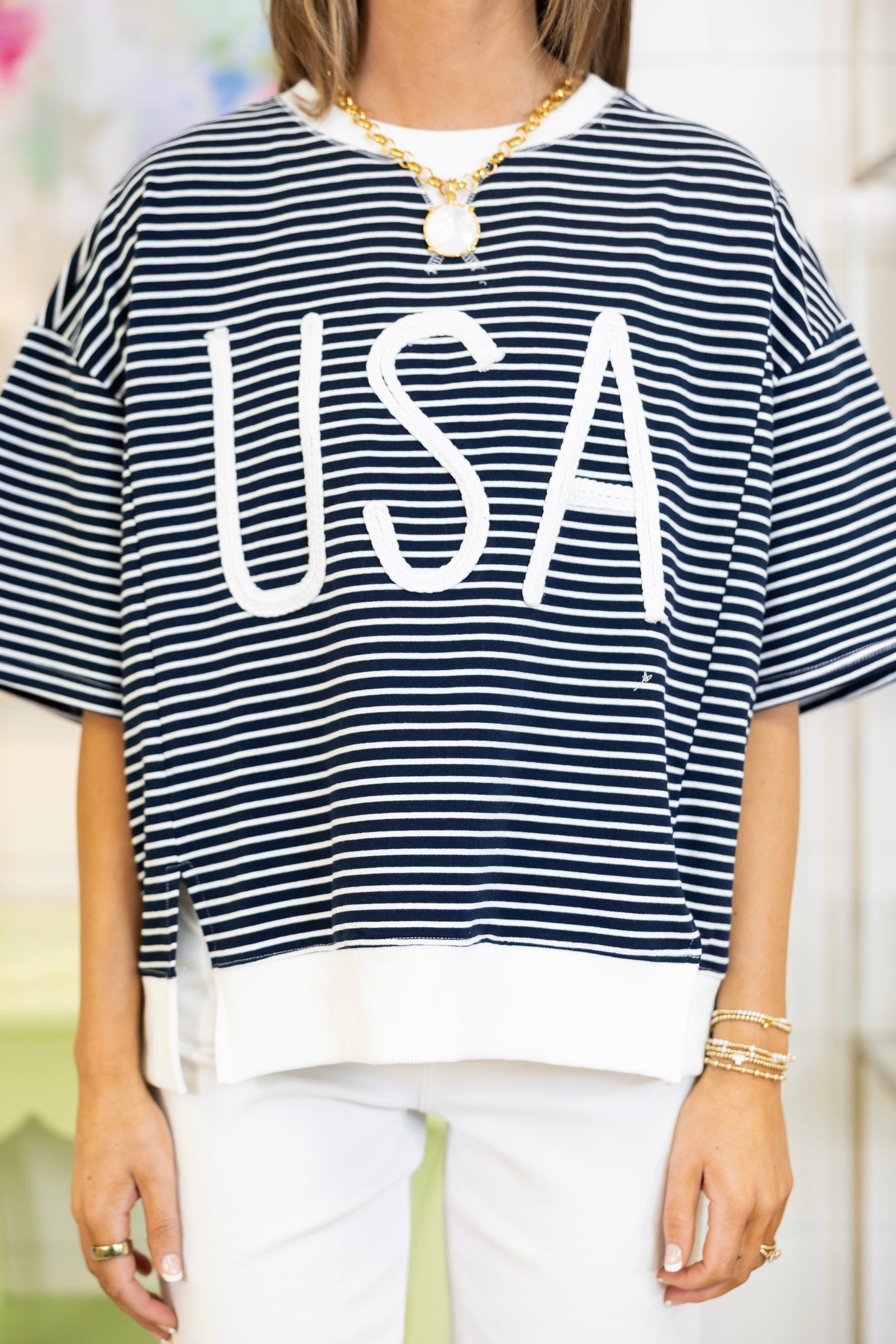 Curtesy of the Red, White, and Blue Tee