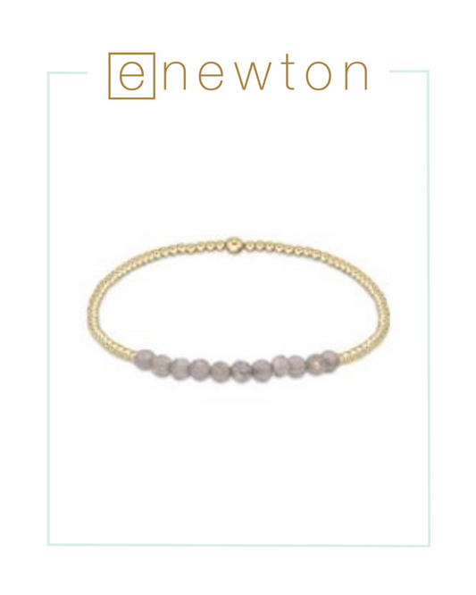 E Newton Gold Bliss 2mm Bead Bracelet - Labradorite-Bracelets-ENEWTON-The Village Shoppe, Women’s Fashion Boutique, Shop Online and In Store - Located in Muscle Shoals, AL.