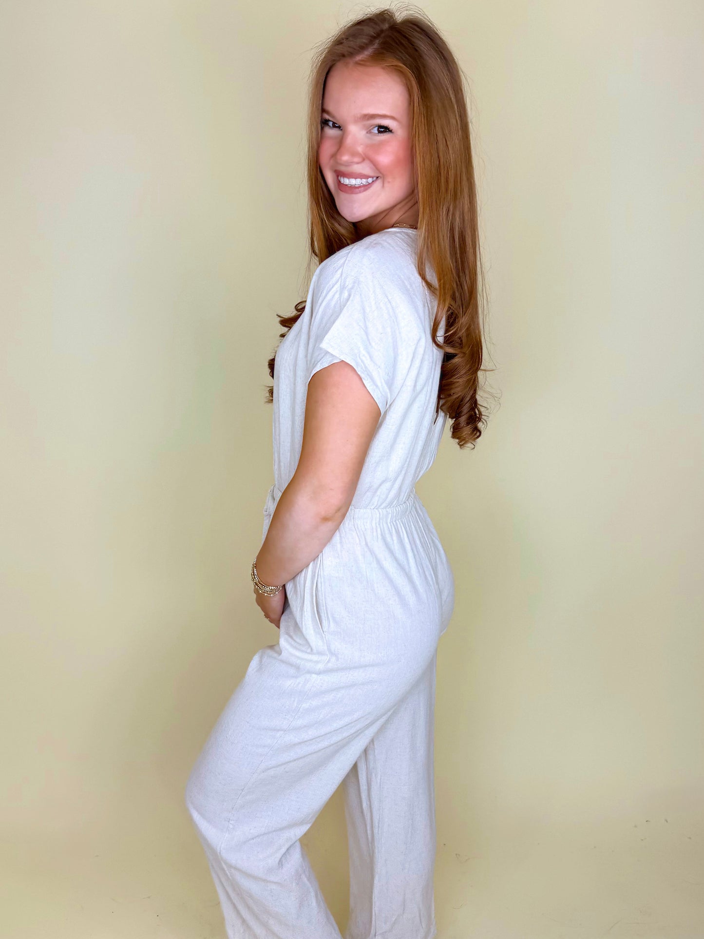 Walking on Sunshine Jumpsuit-Jumpsuit-Elle Grey-The Village Shoppe, Women’s Fashion Boutique, Shop Online and In Store - Located in Muscle Shoals, AL.