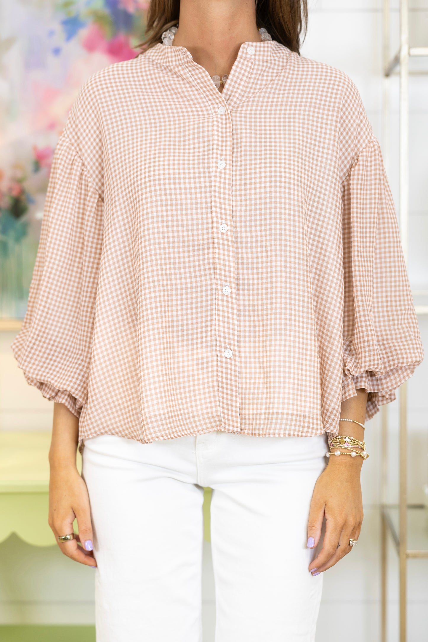 The Georgie Gingham Blouse