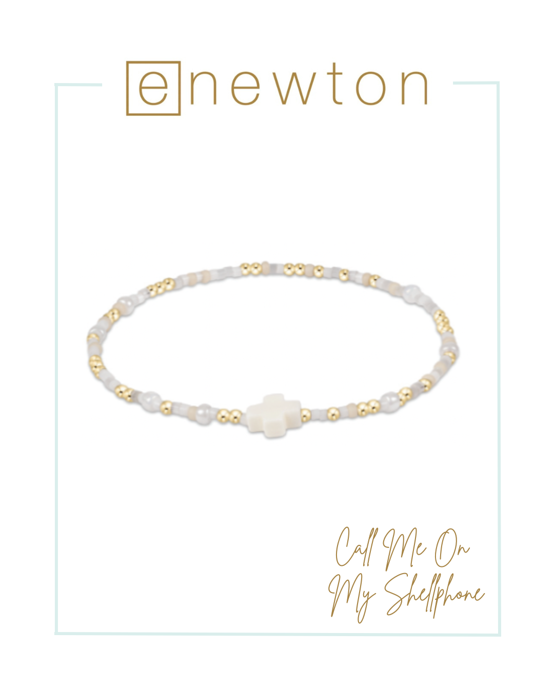 E Newton Hope Unwritten Signature Cross Bracelet-Seed Beed Bracelets-ENEWTON-The Village Shoppe, Women’s Fashion Boutique, Shop Online and In Store - Located in Muscle Shoals, AL.