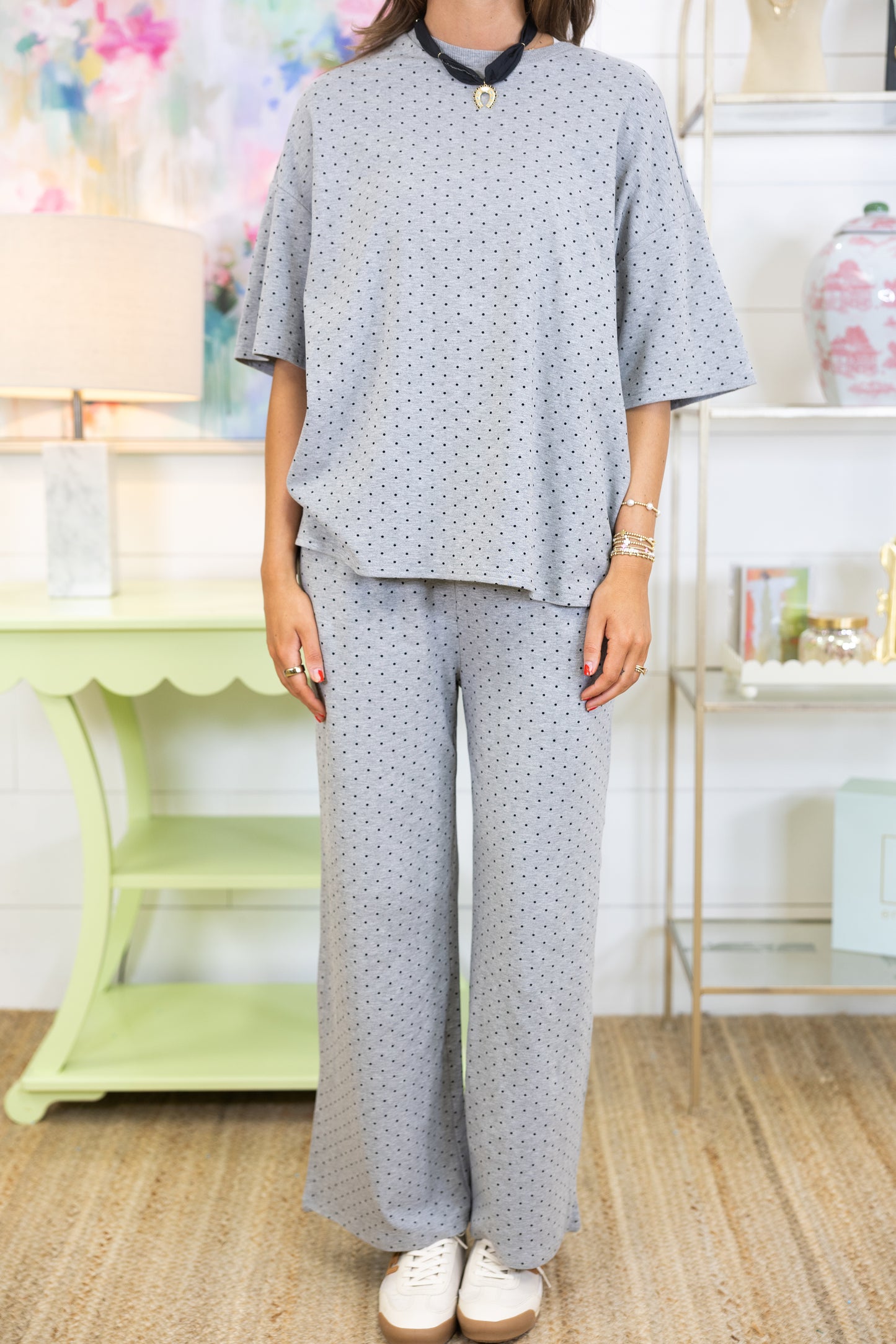 Coffee Break Set-Matching Set-Polagram-The Village Shoppe, Women’s Fashion Boutique, Shop Online and In Store - Located in Muscle Shoals, AL.