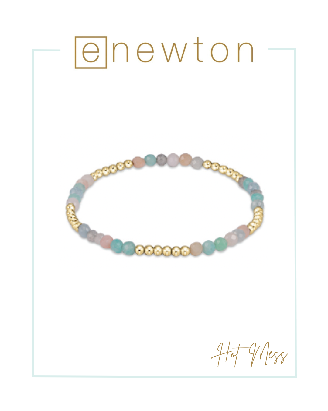 E Newton Gemstone Blissful Pattern 2.5mm Bead Bracelet-Bracelets-ENEWTON-The Village Shoppe, Women’s Fashion Boutique, Shop Online and In Store - Located in Muscle Shoals, AL.