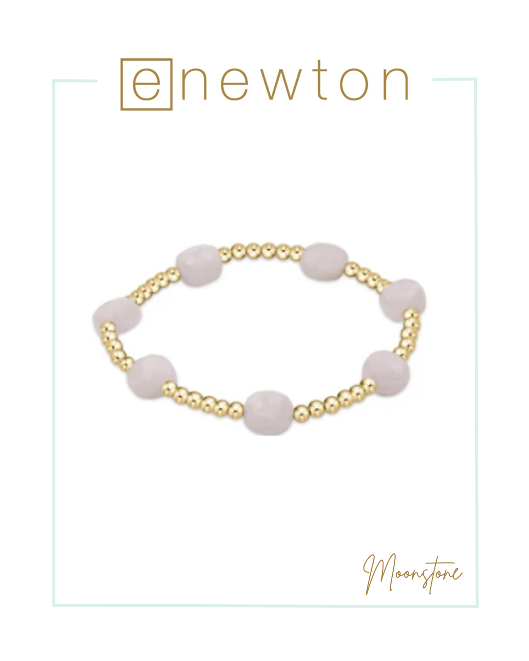 E Newton Admire Gold Pattern 3mm Bead Bracelet - Gemstones-Bracelets-ENEWTON-The Village Shoppe, Women’s Fashion Boutique, Shop Online and In Store - Located in Muscle Shoals, AL.