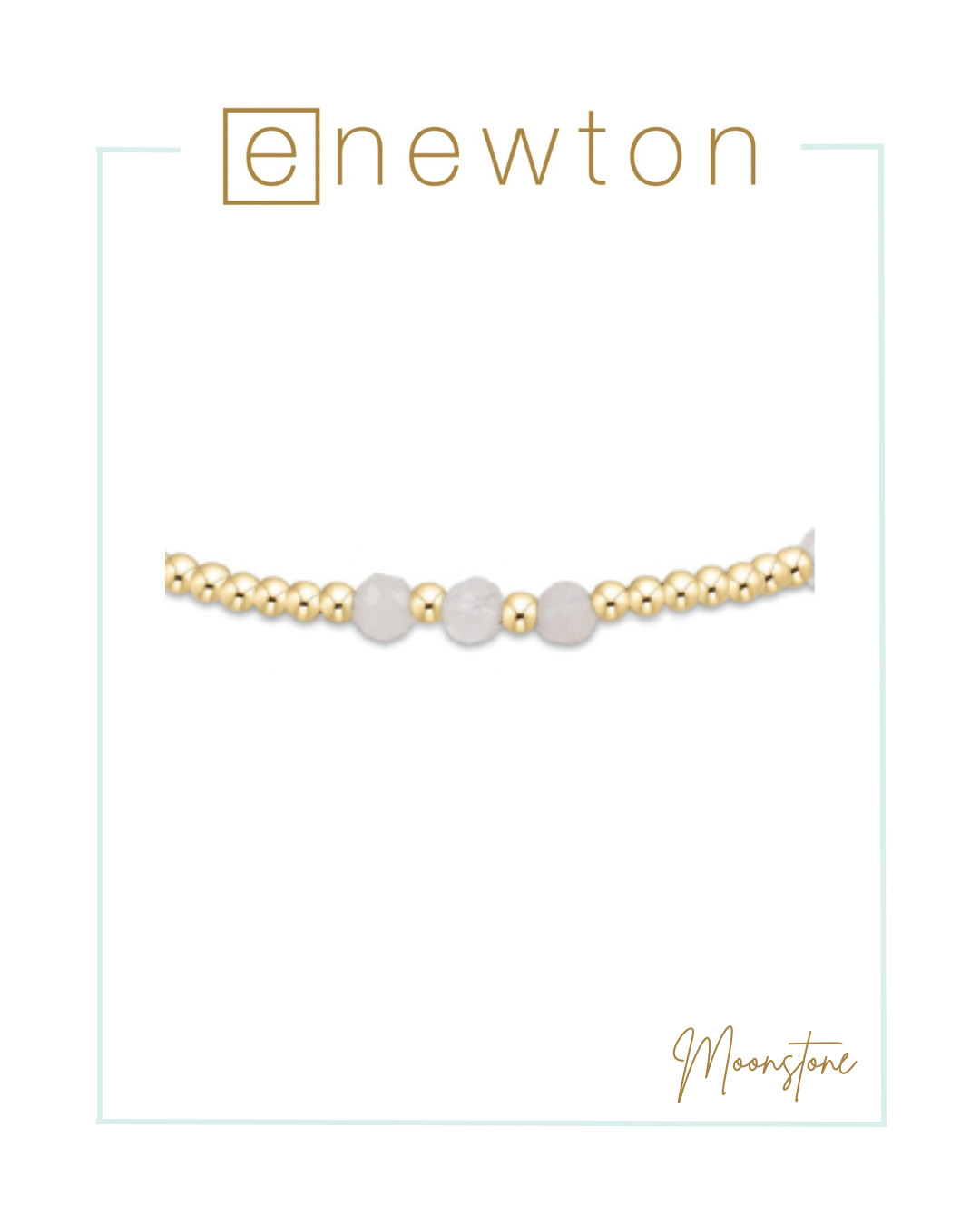 E Newton Gemstone Gold Joy Pattern 3mm Bead Bracelet-Bracelets-ENEWTON-The Village Shoppe, Women’s Fashion Boutique, Shop Online and In Store - Located in Muscle Shoals, AL.