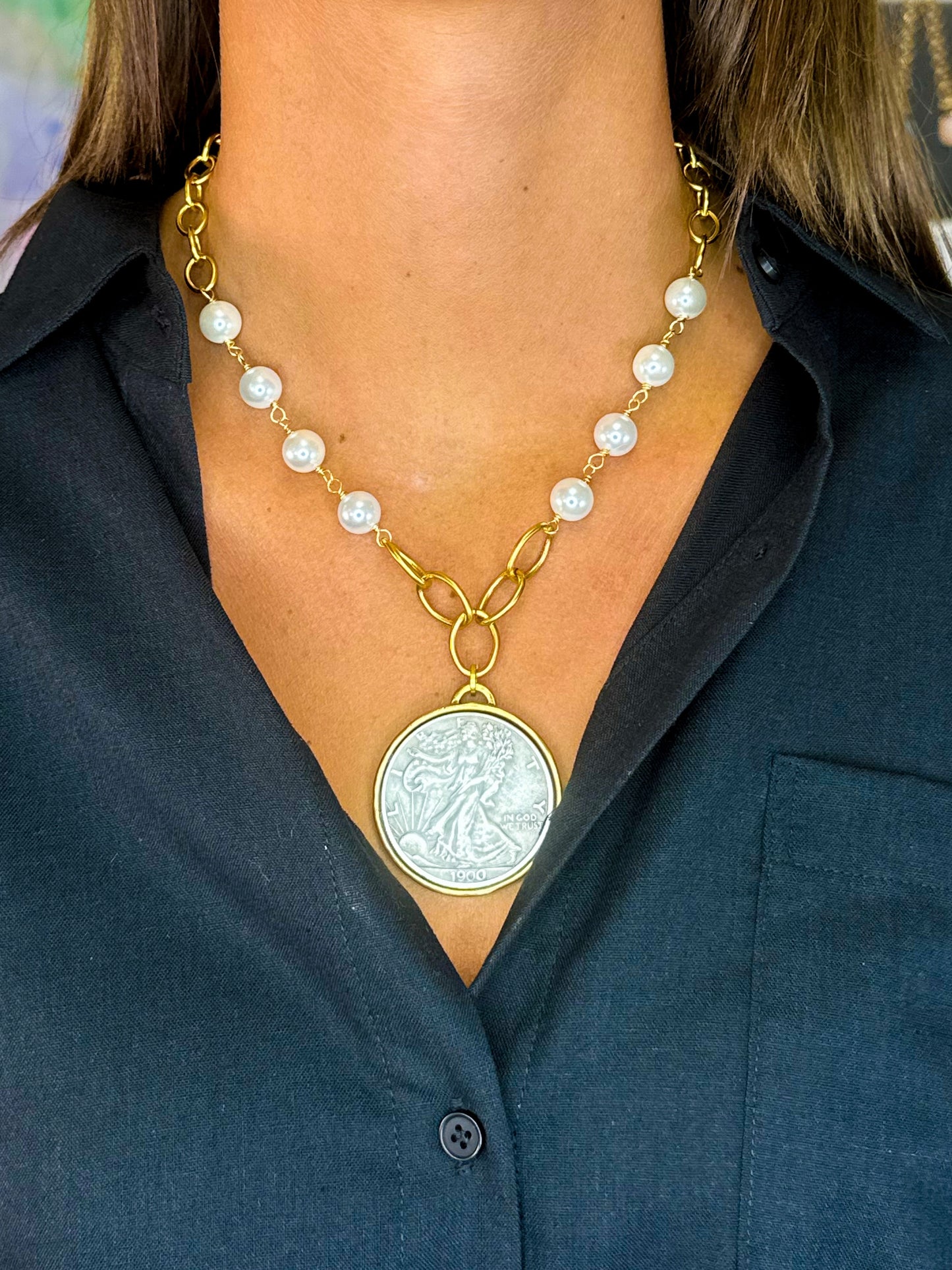 Heads Carolina, Tails California Necklace-Necklaces-The Village Shoppe-The Village Shoppe, Women’s Fashion Boutique, Shop Online and In Store - Located in Muscle Shoals, AL.
