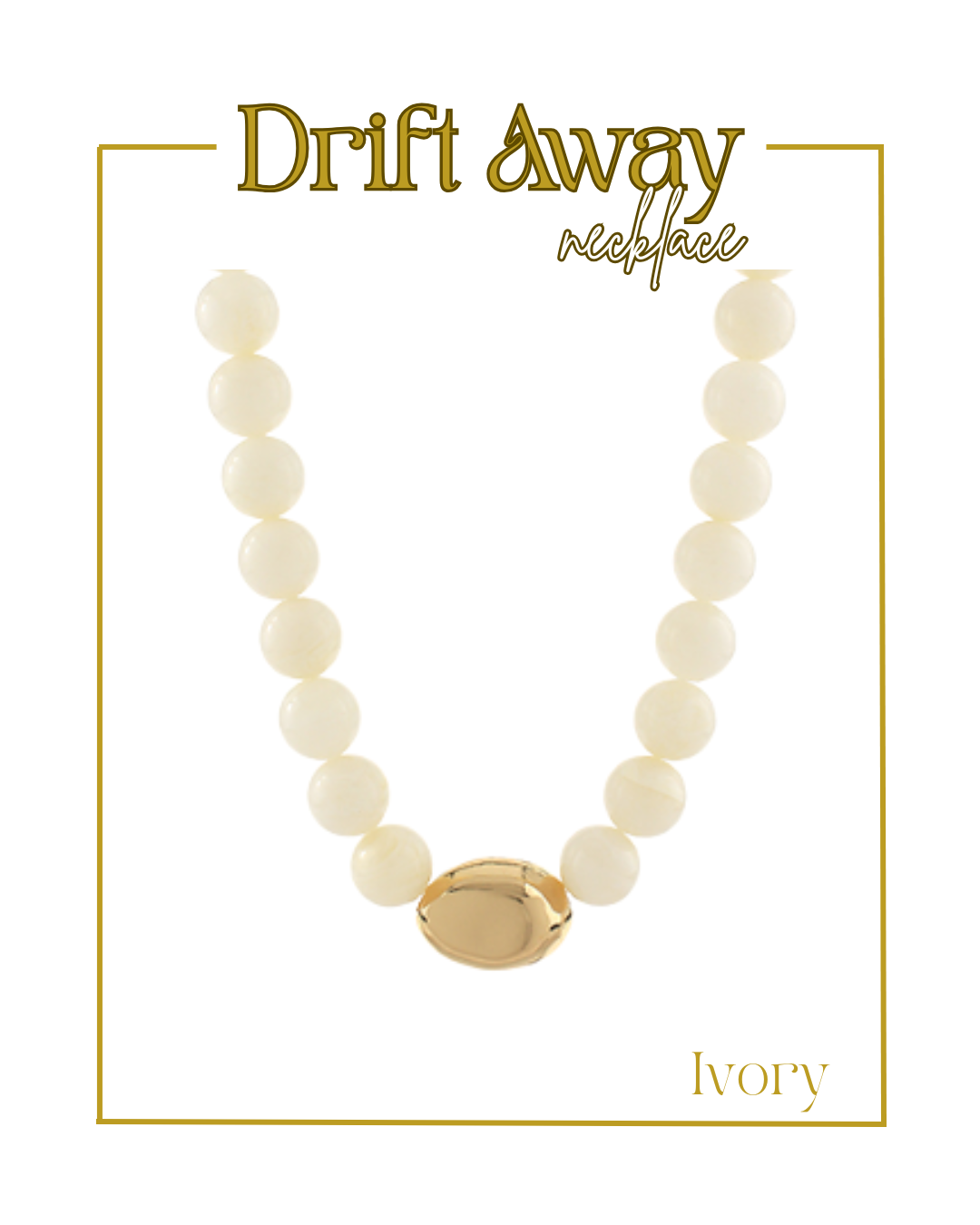 Drift Away Necklace-Necklaces-Golden Stella-The Village Shoppe, Women’s Fashion Boutique, Shop Online and In Store - Located in Muscle Shoals, AL.