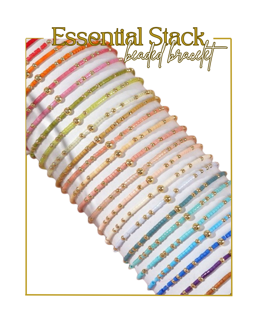 Essential Stack Beaded Bracelet-Bracelets-Wall To Wall-The Village Shoppe, Women’s Fashion Boutique, Shop Online and In Store - Located in Muscle Shoals, AL.