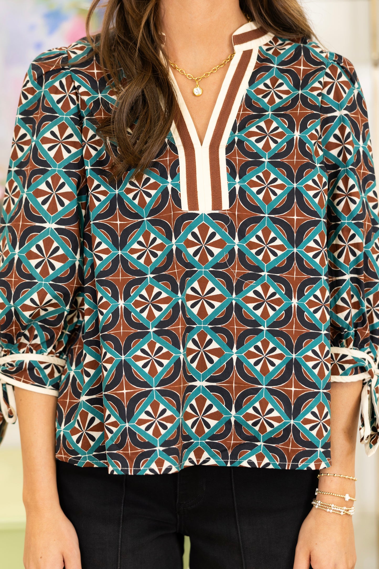 The Ezzie Top-Long Sleeves-Entro-The Village Shoppe, Women’s Fashion Boutique, Shop Online and In Store - Located in Muscle Shoals, AL.