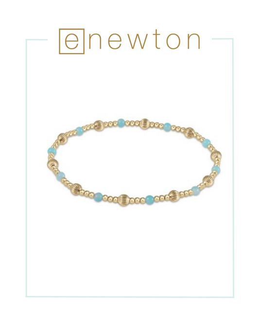 E Newton Dignity Sincerity Pattern 4mm Bead Bracelet - Amazonite-Bracelets-ENEWTON-The Village Shoppe, Women’s Fashion Boutique, Shop Online and In Store - Located in Muscle Shoals, AL.
