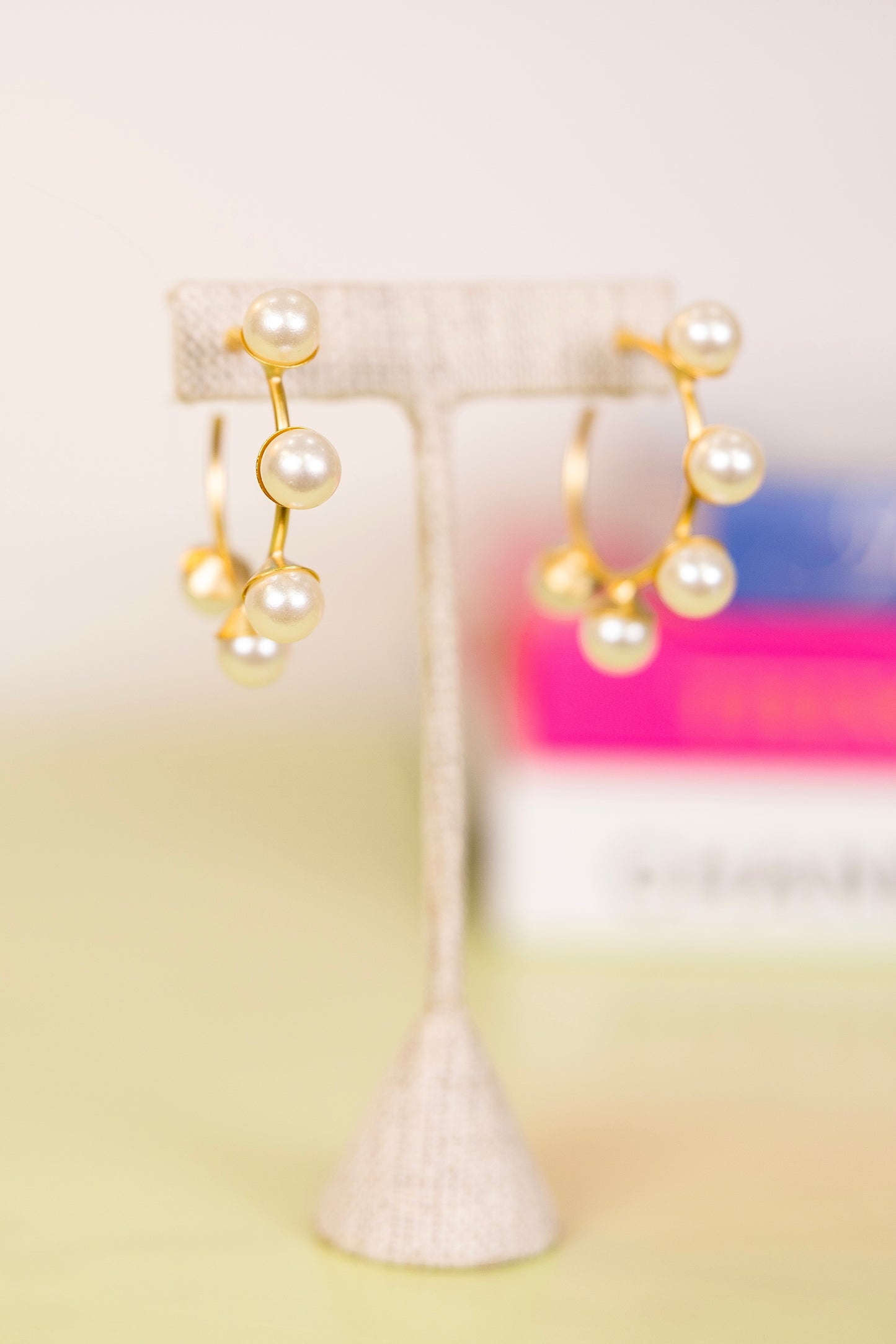 Magnolia Pearl Hoops-Earrings-Virtue-The Village Shoppe, Women’s Fashion Boutique, Shop Online and In Store - Located in Muscle Shoals, AL.