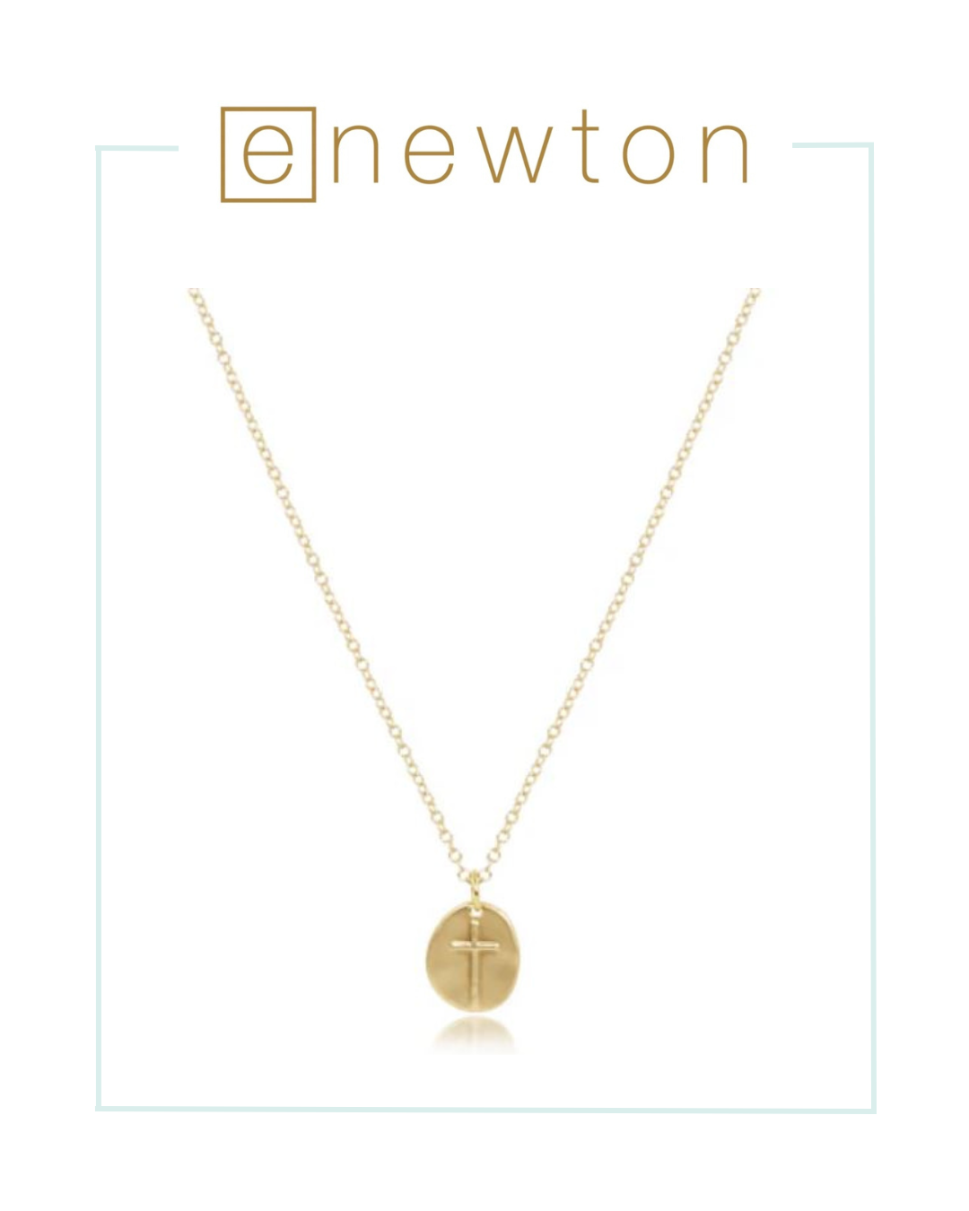 E Newton 16" Inspire Small Gold Charm Necklace-Necklaces-ENEWTON-The Village Shoppe, Women’s Fashion Boutique, Shop Online and In Store - Located in Muscle Shoals, AL.