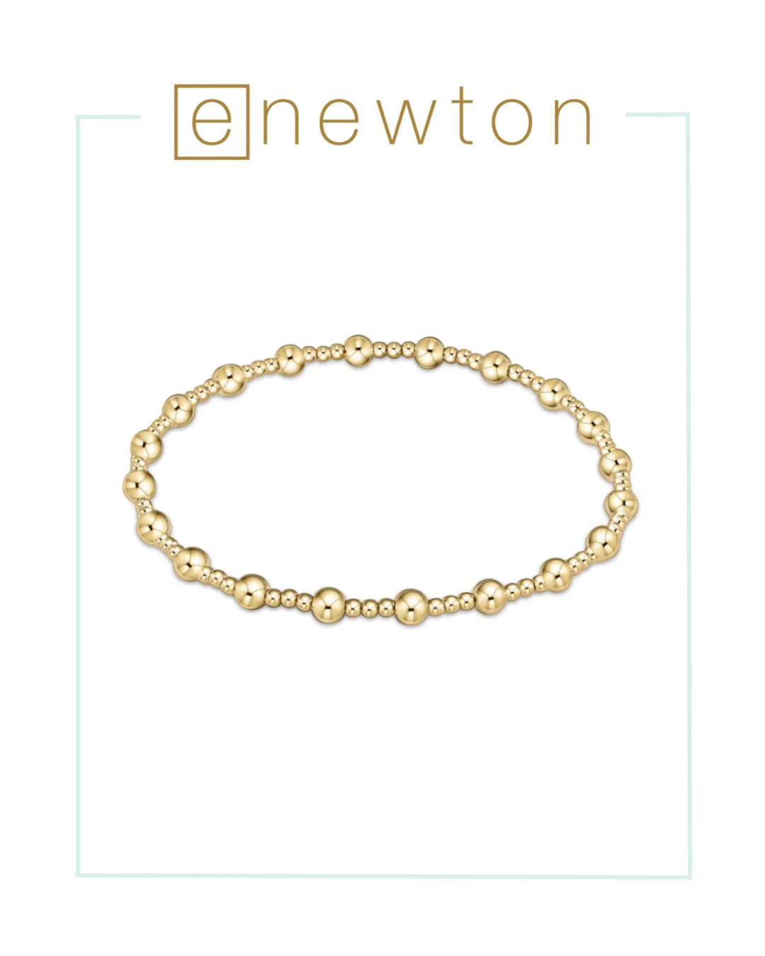 E Newton Classic Sincerity Pattern Bead Bracelet - Gold-Bracelets-ENEWTON-The Village Shoppe, Women’s Fashion Boutique, Shop Online and In Store - Located in Muscle Shoals, AL.