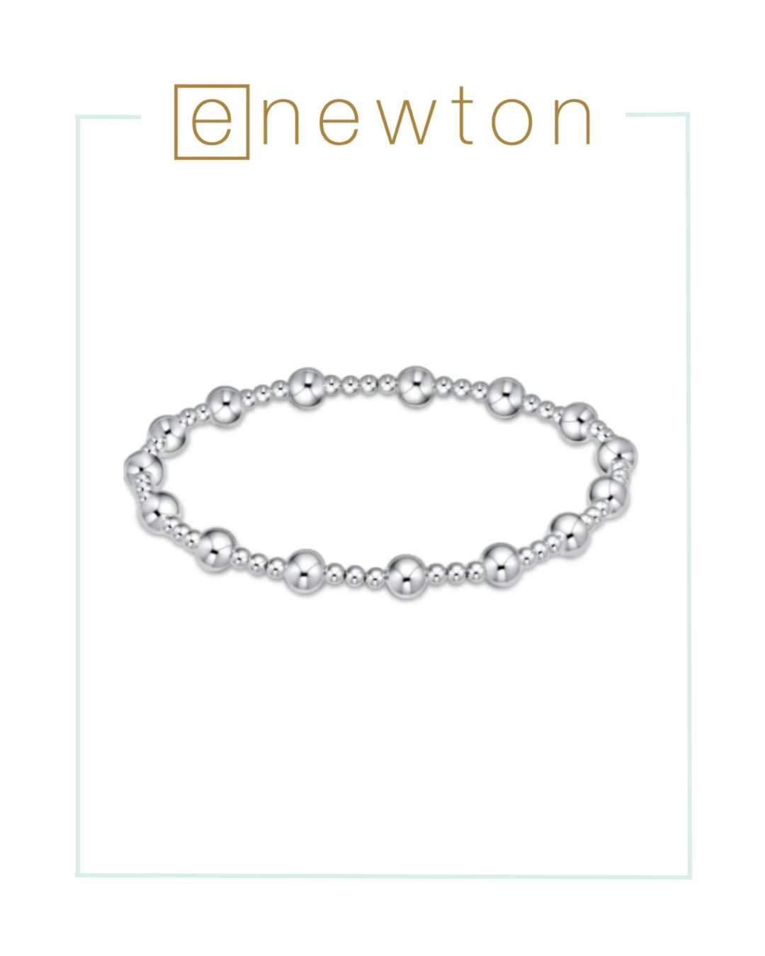 E Newton | Extends | Classic Sincerity Pattern 4mm Bead Bracelet - Sterling-Bracelets-ENEWTON-The Village Shoppe, Women’s Fashion Boutique, Shop Online and In Store - Located in Muscle Shoals, AL.