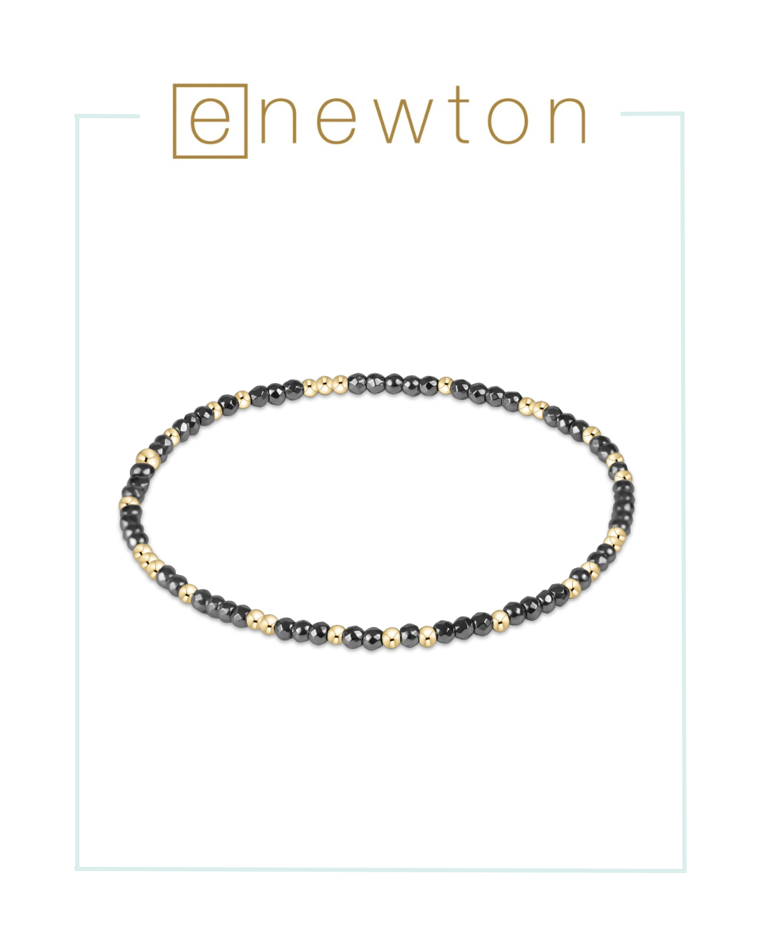 E Newton Hope Unwritten Silver Faceted Hematite Bead Bracelet-Bracelets-ENEWTON-The Village Shoppe, Women’s Fashion Boutique, Shop Online and In Store - Located in Muscle Shoals, AL.