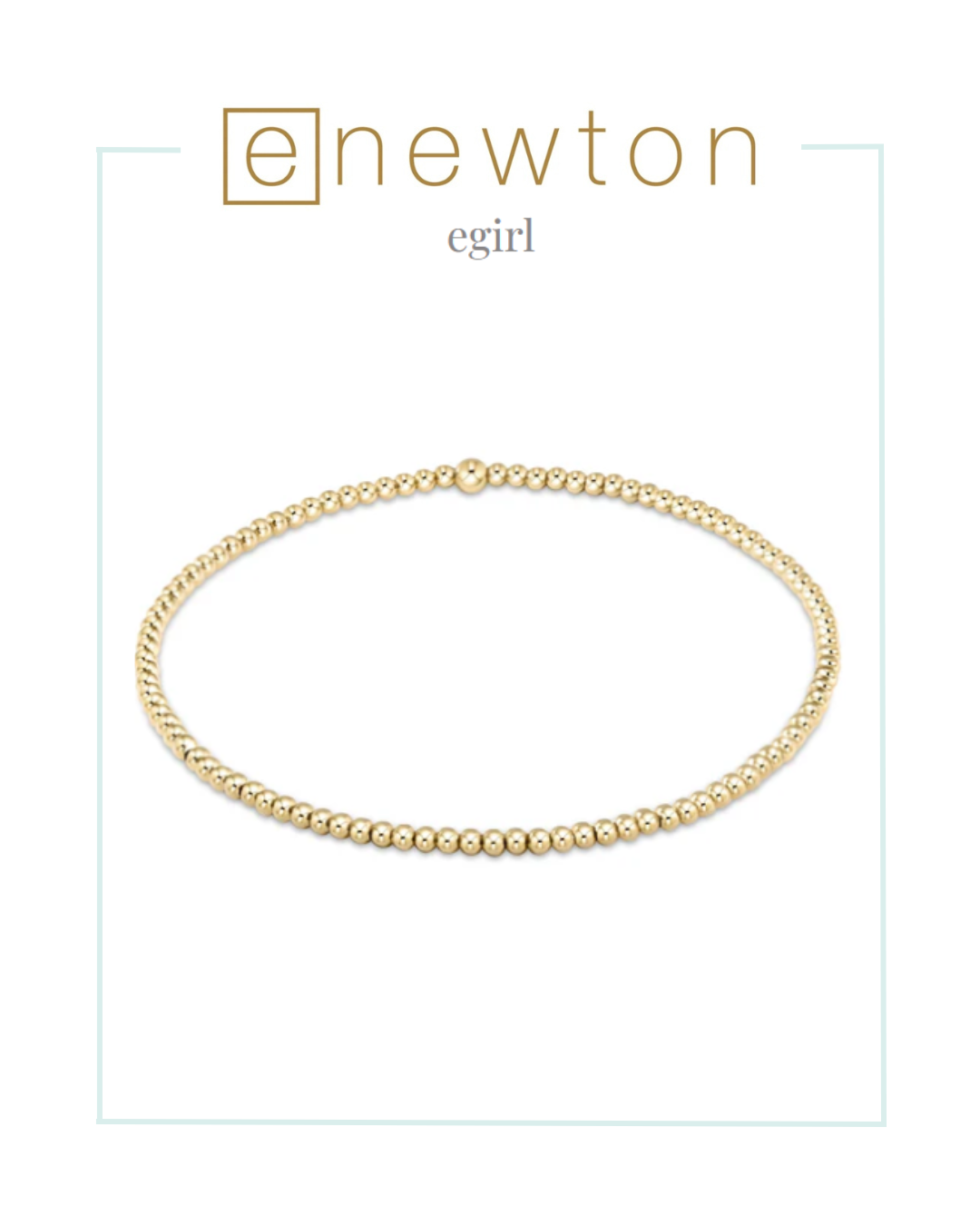 E Newton EGirl | Classic Gold Bead Bracelet-Bracelets-ENEWTON-The Village Shoppe, Women’s Fashion Boutique, Shop Online and In Store - Located in Muscle Shoals, AL.