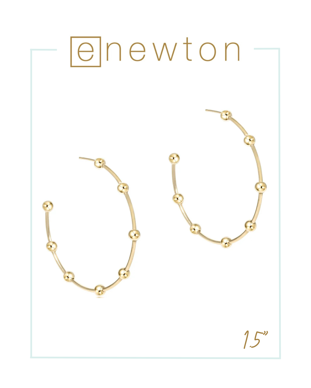 Enewton Beaded Simplicity Post Hoop - Gold 4mm-Hoops-ENEWTON-The Village Shoppe, Women’s Fashion Boutique, Shop Online and In Store - Located in Muscle Shoals, AL.