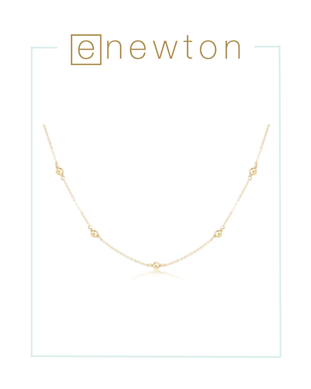 E Newton Simplicity Chain Choker - Gold-Necklaces-ENEWTON-The Village Shoppe, Women’s Fashion Boutique, Shop Online and In Store - Located in Muscle Shoals, AL.