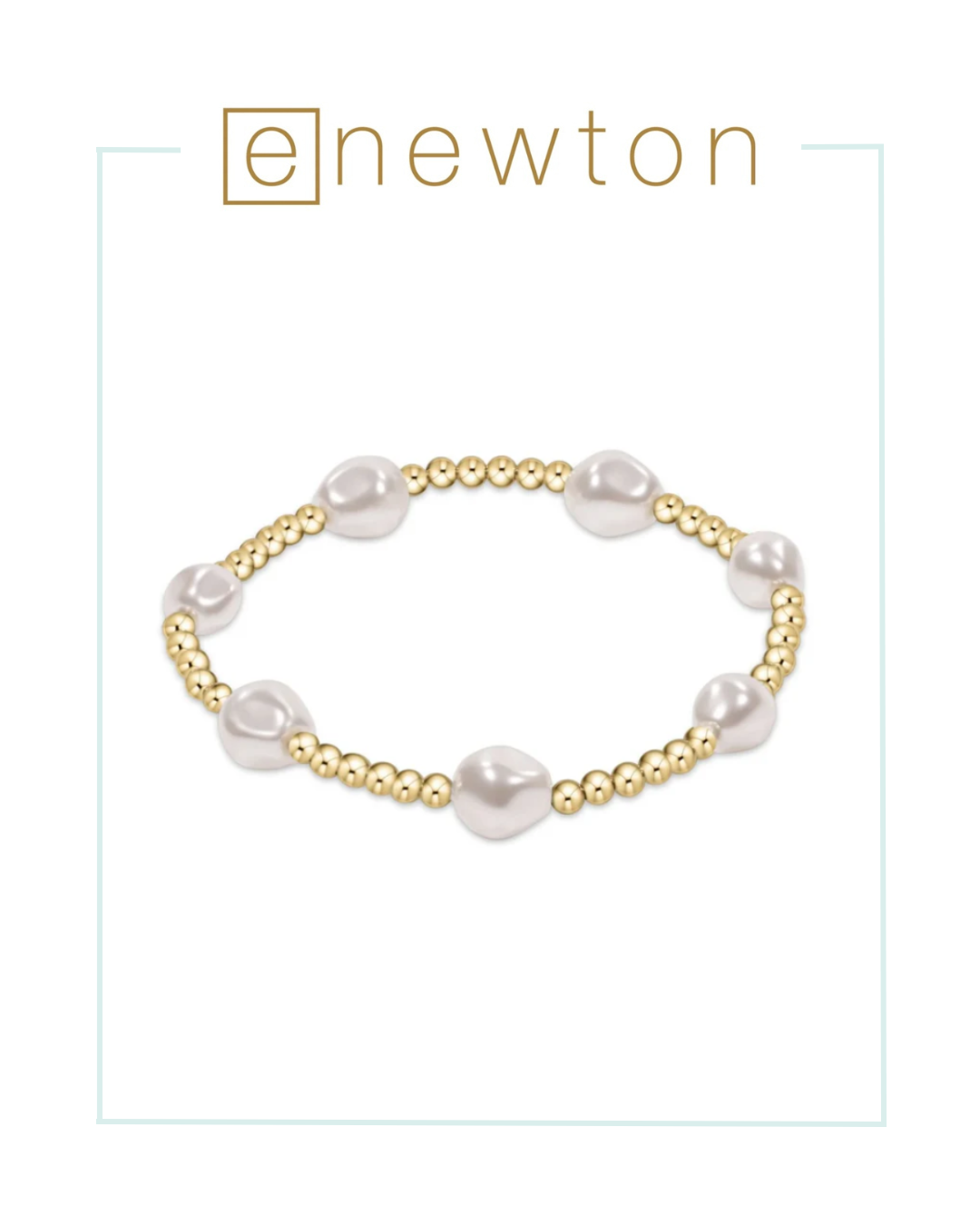 E Newton | Extends | Admire Gold 3mm Bead Bracelet - Pearl-Bracelets-ENEWTON-The Village Shoppe, Women’s Fashion Boutique, Shop Online and In Store - Located in Muscle Shoals, AL.
