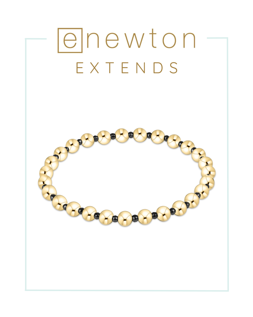 E Newton | Extends | Grateful Pattern Faceted Hematite Bead Bracelet-Bracelets-ENEWTON-The Village Shoppe, Women’s Fashion Boutique, Shop Online and In Store - Located in Muscle Shoals, AL.