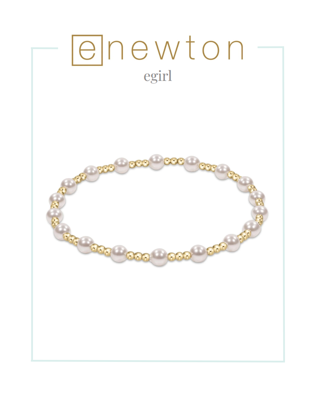 Enewton | EGirl | Classic Sincerity Pattern 4mm Bead Bracelet - Pearl-Bracelets-ENEWTON-The Village Shoppe, Women’s Fashion Boutique, Shop Online and In Store - Located in Muscle Shoals, AL.