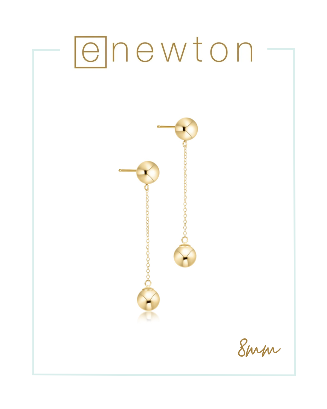 Enewton Simplicity Chain Gold Drop - Gold-Earrings-ENEWTON-The Village Shoppe, Women’s Fashion Boutique, Shop Online and In Store - Located in Muscle Shoals, AL.