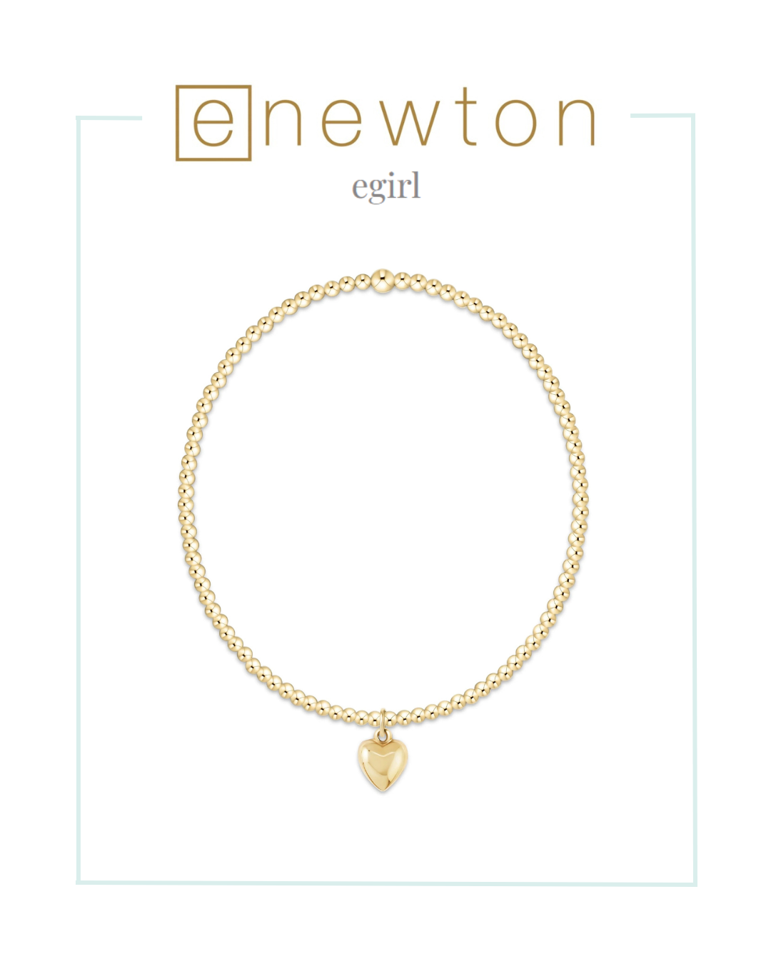 Enewton | EGirl | Classic Gold 2mm Bracelet - Love Plush Small Gold Charm-Bracelets-ENEWTON-The Village Shoppe, Women’s Fashion Boutique, Shop Online and In Store - Located in Muscle Shoals, AL.