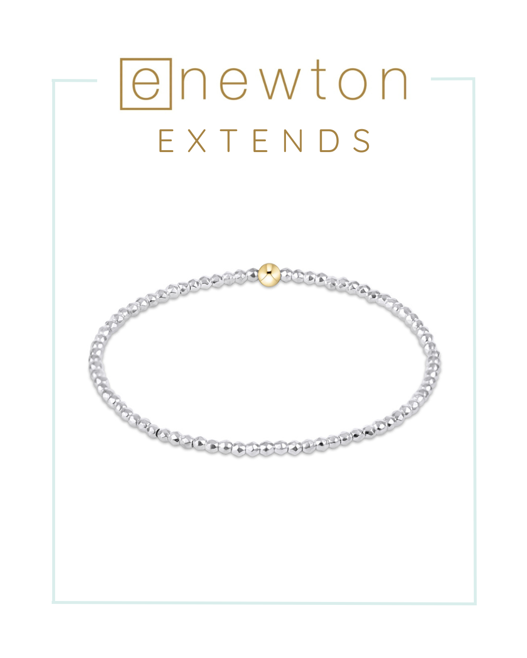 E Newton | Extends | Bright Silver Faceted Hematite Bead Bracelet-Bracelets-ENEWTON-The Village Shoppe, Women’s Fashion Boutique, Shop Online and In Store - Located in Muscle Shoals, AL.