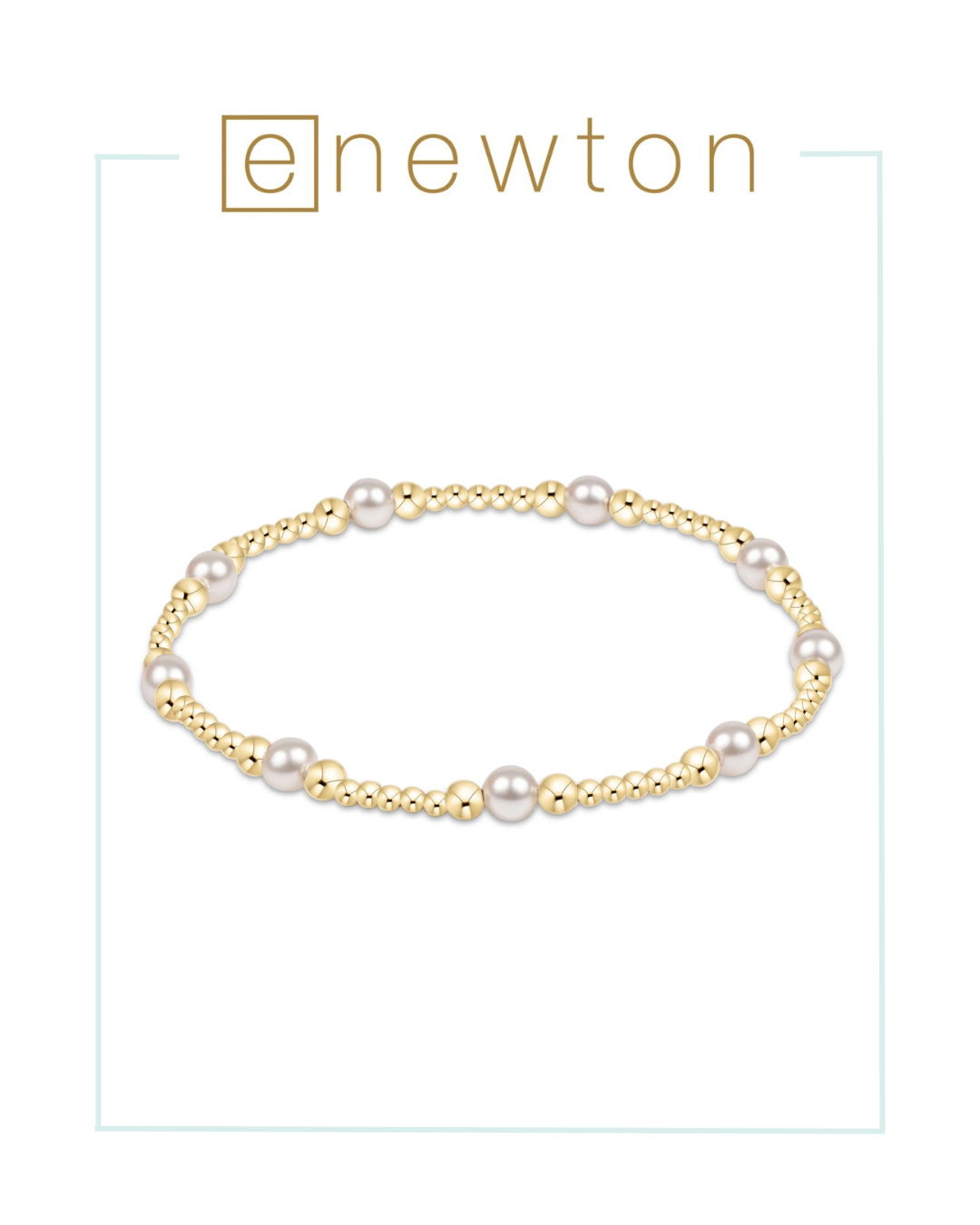 Enewton Purpose Pearl 4mm Gold Bracelet-Bracelets-ENEWTON-The Village Shoppe, Women’s Fashion Boutique, Shop Online and In Store - Located in Muscle Shoals, AL.