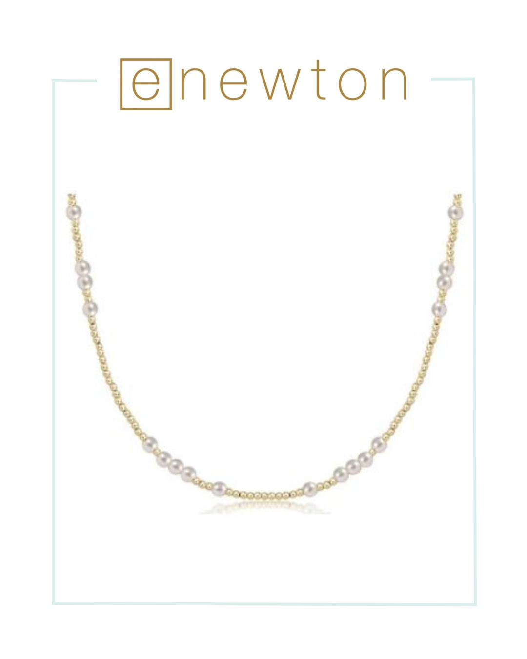 E Newton 17" Choker Hope Unwritten - Pearl-Necklaces-ENEWTON-The Village Shoppe, Women’s Fashion Boutique, Shop Online and In Store - Located in Muscle Shoals, AL.