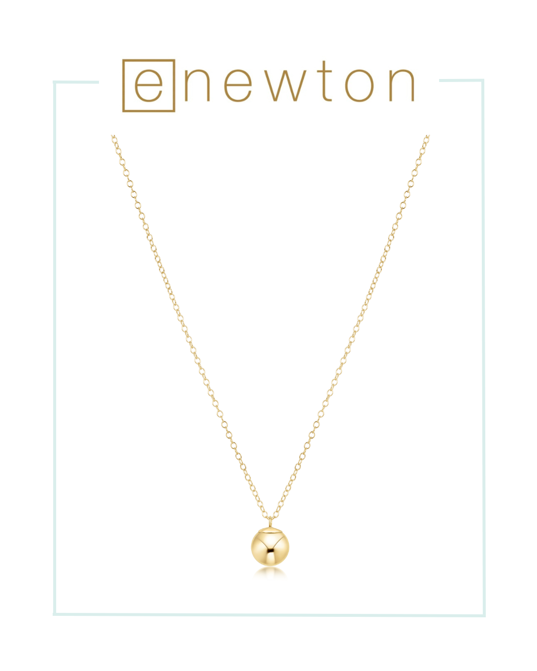 Enewton 16" Necklace Gold - Classic Gold 8mm Charm-Necklaces-ENEWTON-The Village Shoppe, Women’s Fashion Boutique, Shop Online and In Store - Located in Muscle Shoals, AL.