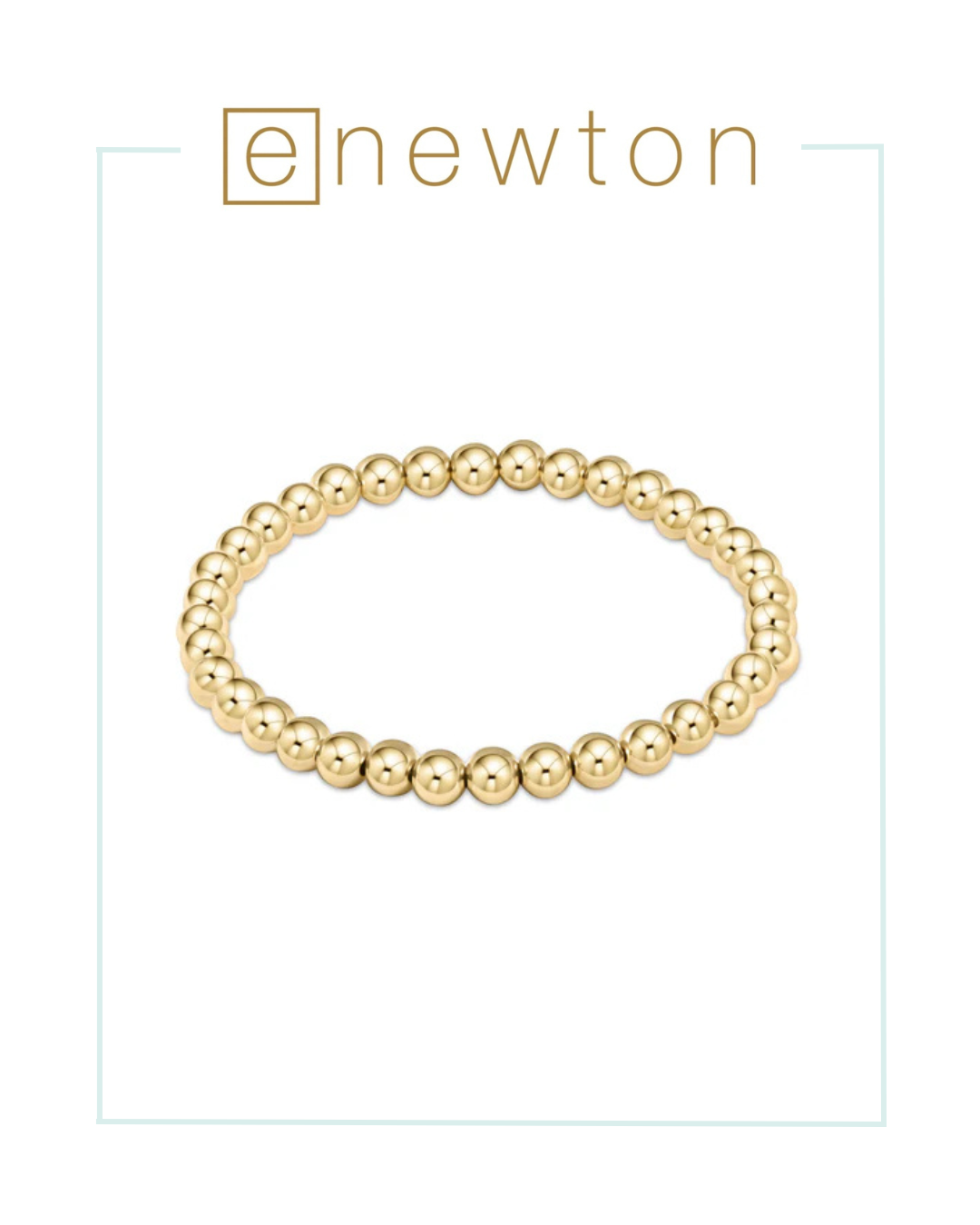 E Newton Classic Gold 5mm Bead Bracelet-Bracelets-ENEWTON-The Village Shoppe, Women’s Fashion Boutique, Shop Online and In Store - Located in Muscle Shoals, AL.