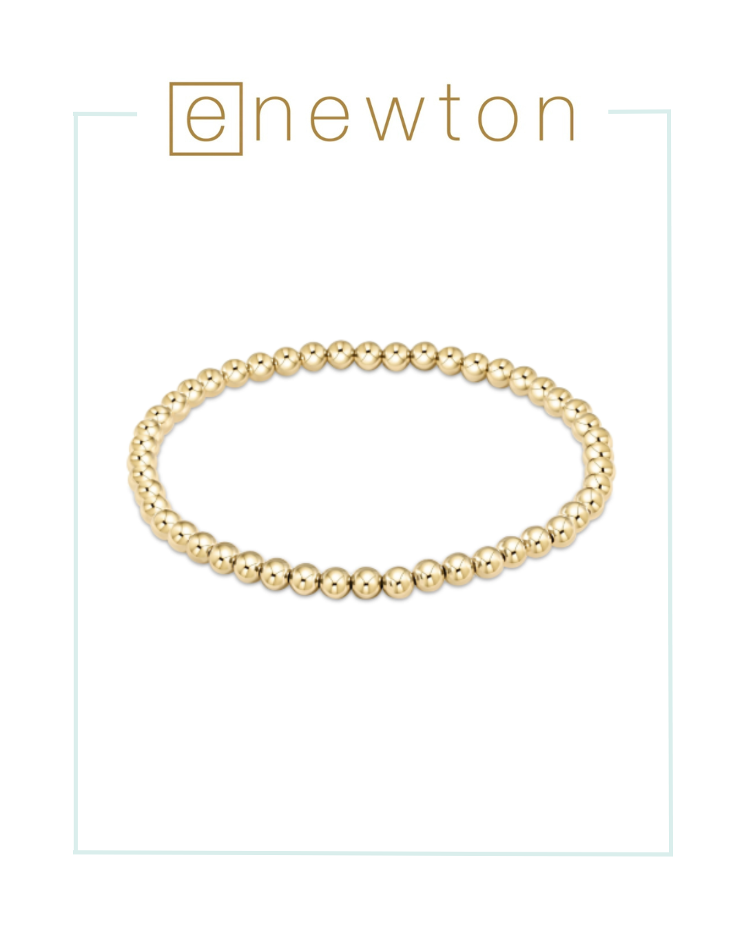 E Newton Classic Gold 4mm Bead Bracelet-Bracelets-ENEWTON-The Village Shoppe, Women’s Fashion Boutique, Shop Online and In Store - Located in Muscle Shoals, AL.