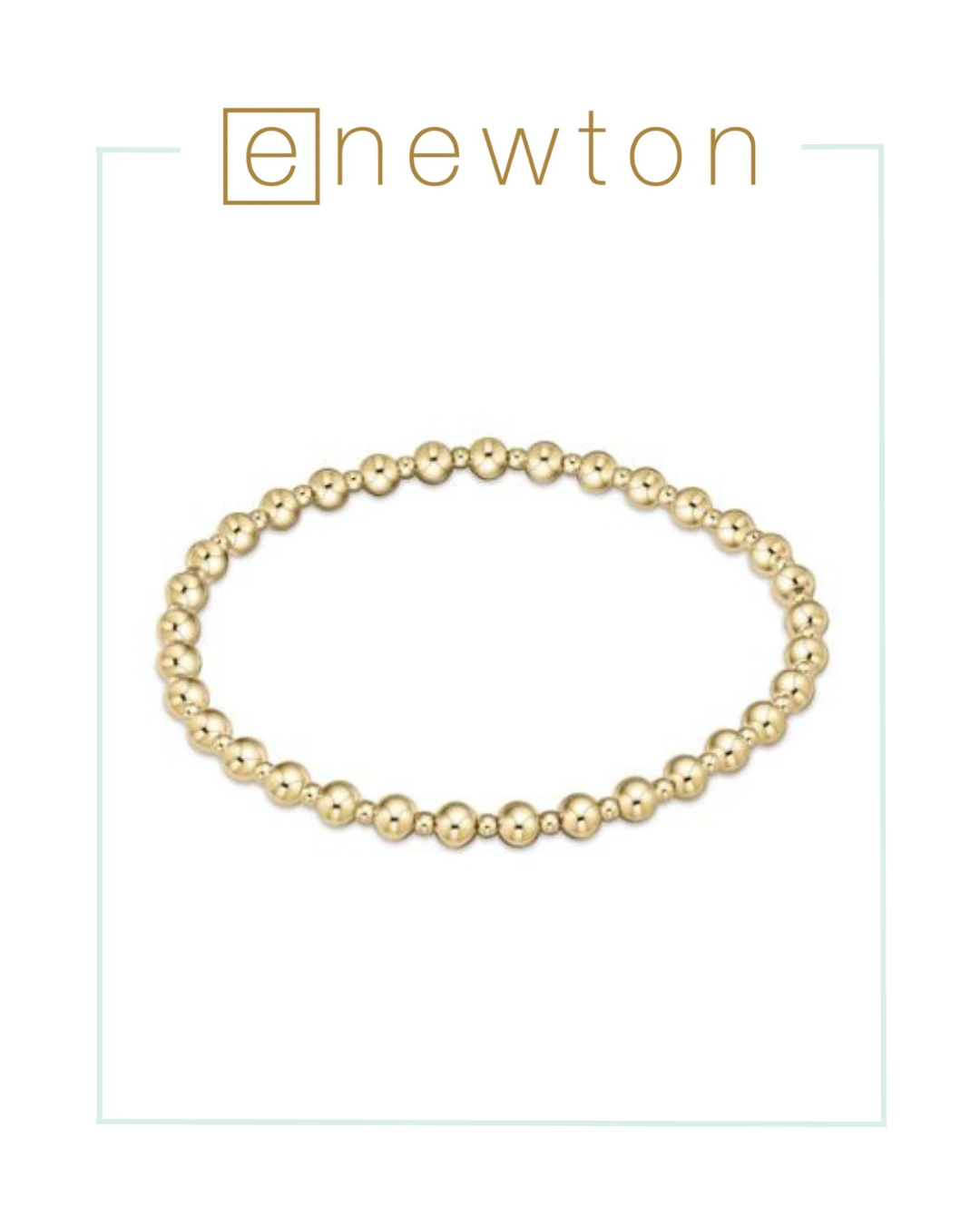 E Newton Classic Grateful Pattern 4mm Bead Bracelet-Bracelets-ENEWTON-The Village Shoppe, Women’s Fashion Boutique, Shop Online and In Store - Located in Muscle Shoals, AL.