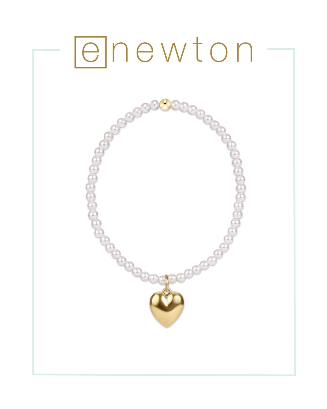 Enewton Classic Pearl 3mm Bracelet - Love Plush Gold Charm-Bracelets-ENEWTON-The Village Shoppe, Women’s Fashion Boutique, Shop Online and In Store - Located in Muscle Shoals, AL.