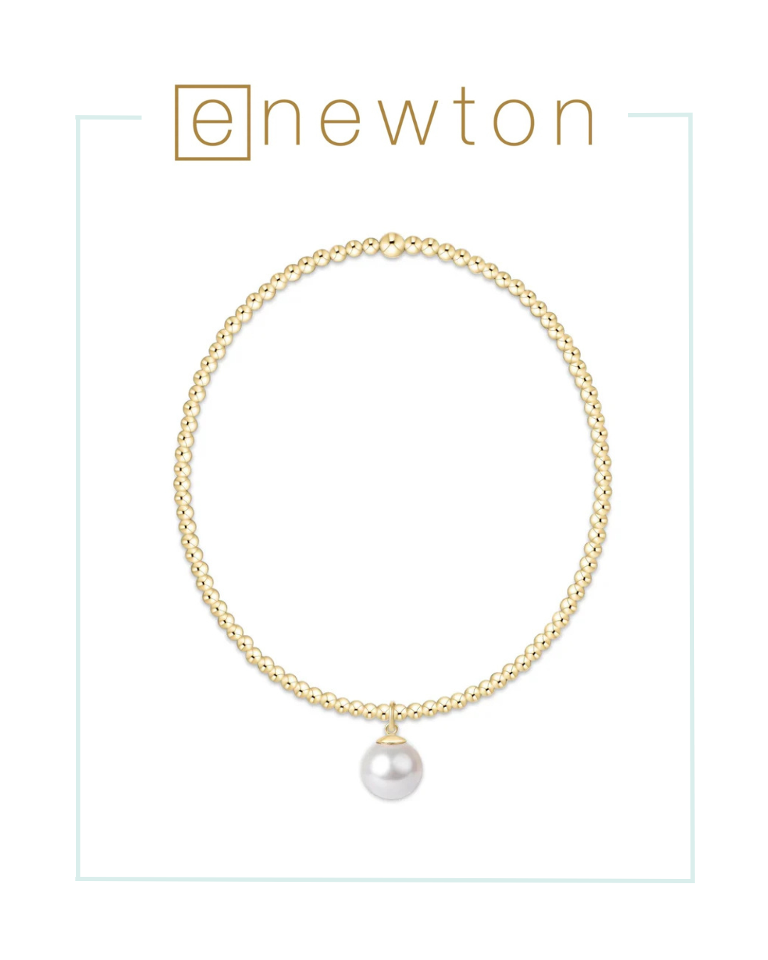 Enewton Classic Gold 2mm Bracelet - Classic Pearl 8mm Charm-Bracelets-ENEWTON-The Village Shoppe, Women’s Fashion Boutique, Shop Online and In Store - Located in Muscle Shoals, AL.