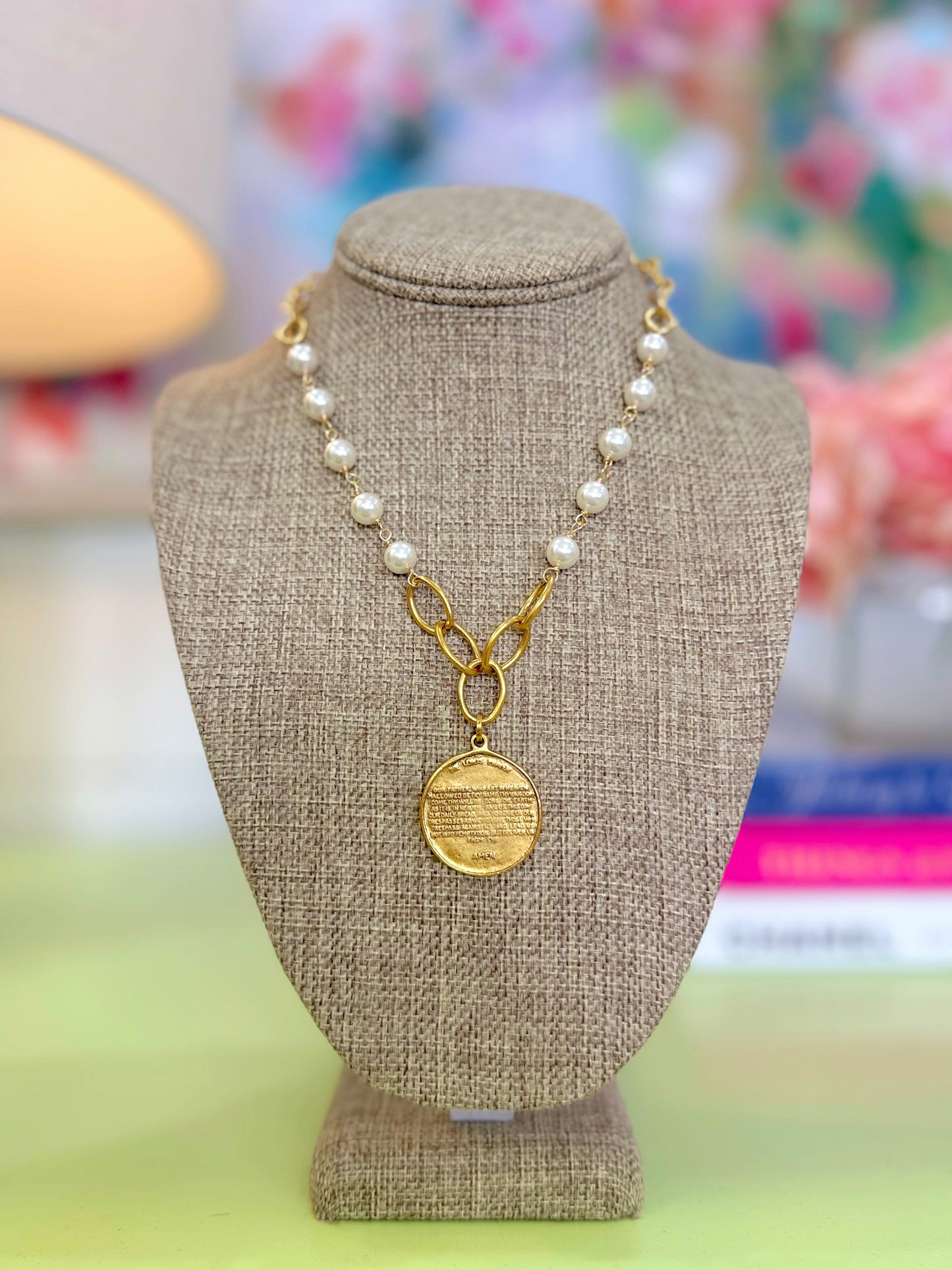 The Blessing Reversible Pendant Necklace-Necklaces-Stella-The Village Shoppe, Women’s Fashion Boutique, Shop Online and In Store - Located in Muscle Shoals, AL.