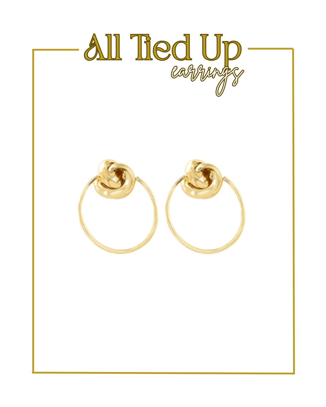 All Tied Up Earrings-Earrings-Golden Stella-The Village Shoppe, Women’s Fashion Boutique, Shop Online and In Store - Located in Muscle Shoals, AL.