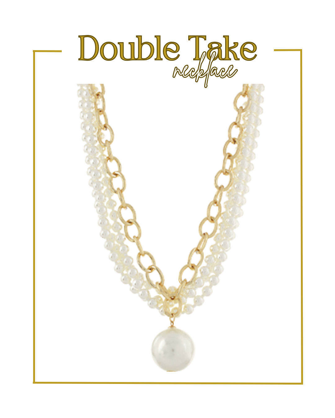 Double Take Necklace-Necklaces-Golden Stella-The Village Shoppe, Women’s Fashion Boutique, Shop Online and In Store - Located in Muscle Shoals, AL.
