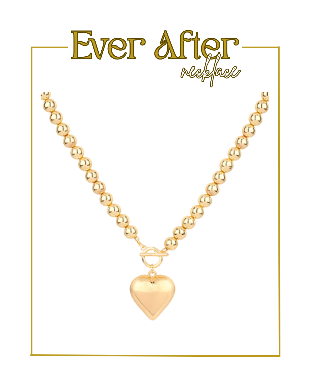 Ever After Necklace-Necklaces-Golden Stella-The Village Shoppe, Women’s Fashion Boutique, Shop Online and In Store - Located in Muscle Shoals, AL.