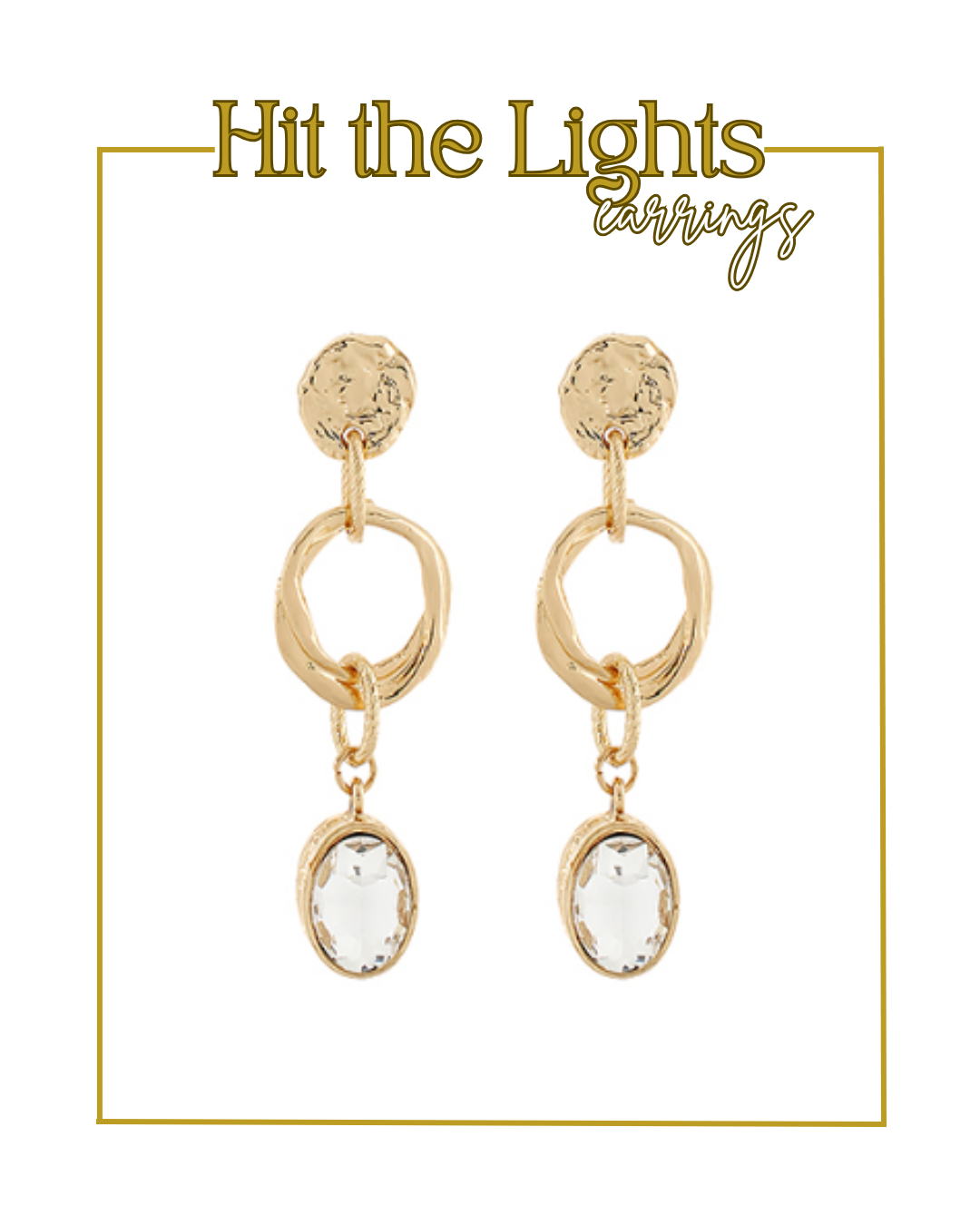 Hit the Lights Earrings-Earrings-Golden Stella-The Village Shoppe, Women’s Fashion Boutique, Shop Online and In Store - Located in Muscle Shoals, AL.