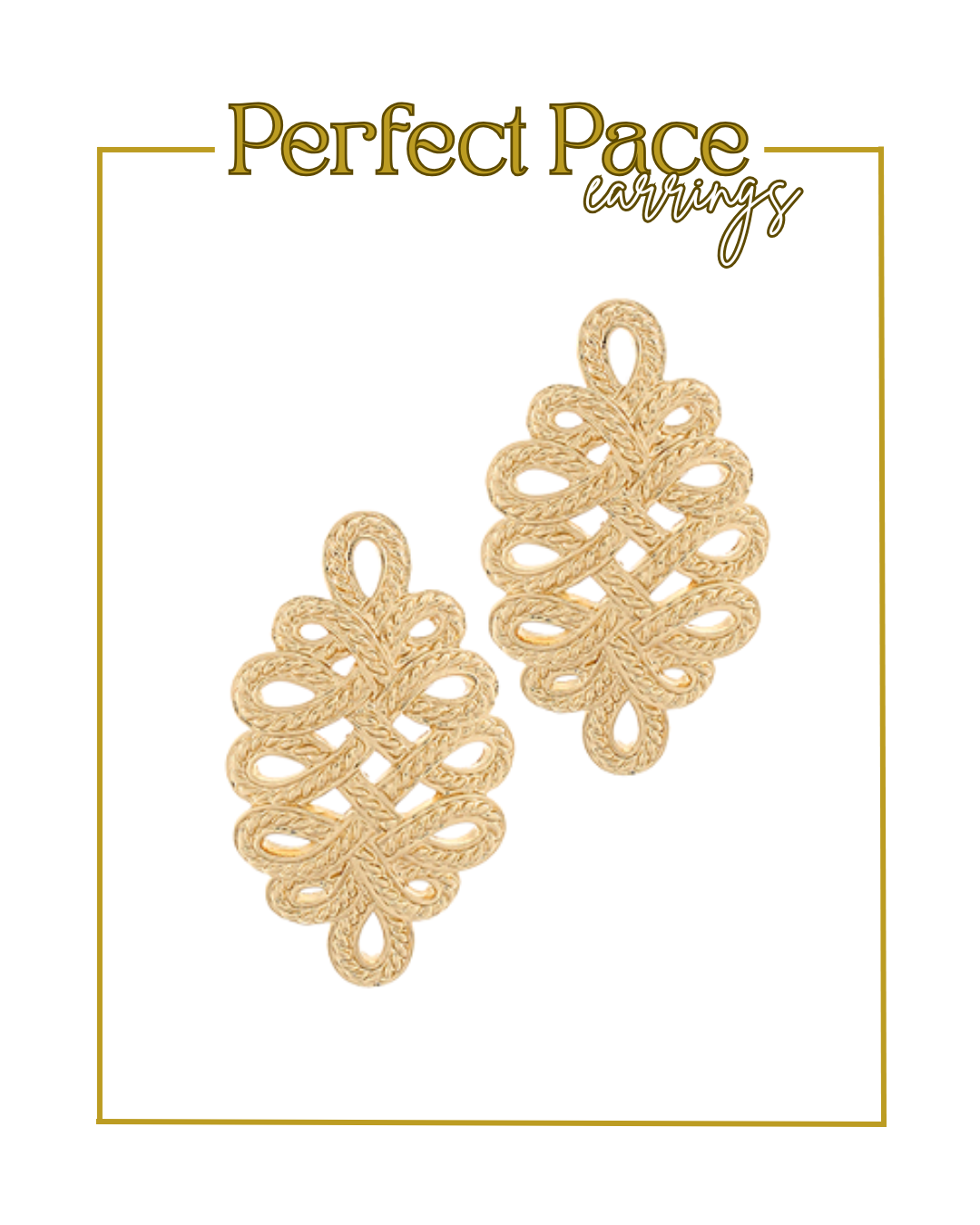 Perfect Pace Earrings-Earrings-Golden Stella-The Village Shoppe, Women’s Fashion Boutique, Shop Online and In Store - Located in Muscle Shoals, AL.