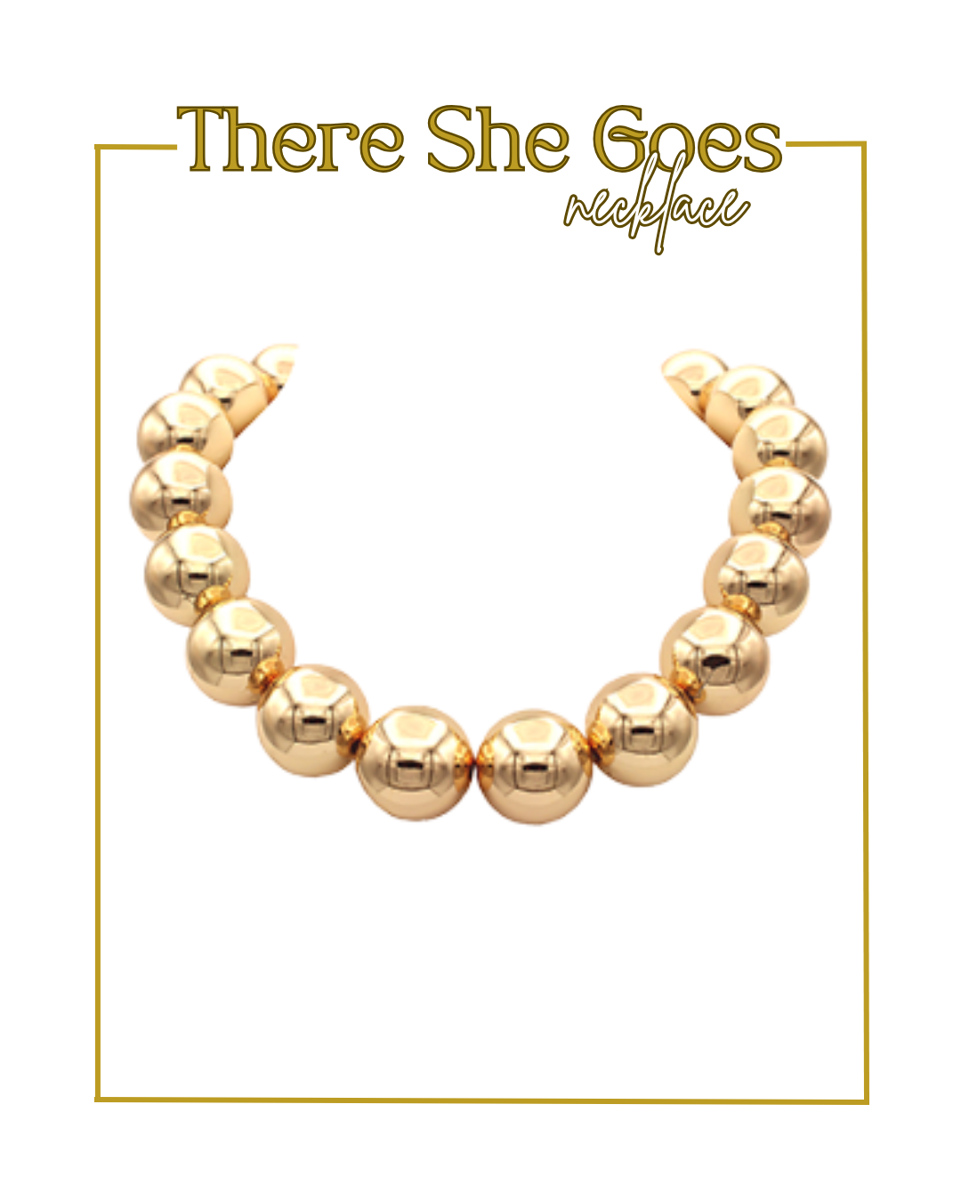There She Goes Necklace