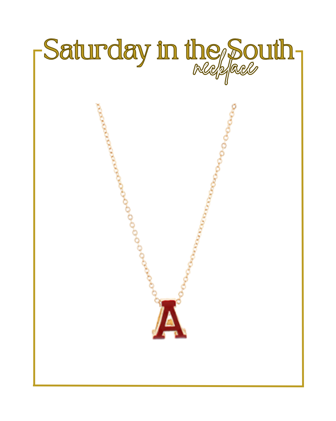 Saturday in the South Necklace-Necklaces-Golden Stella-The Village Shoppe, Women’s Fashion Boutique, Shop Online and In Store - Located in Muscle Shoals, AL.