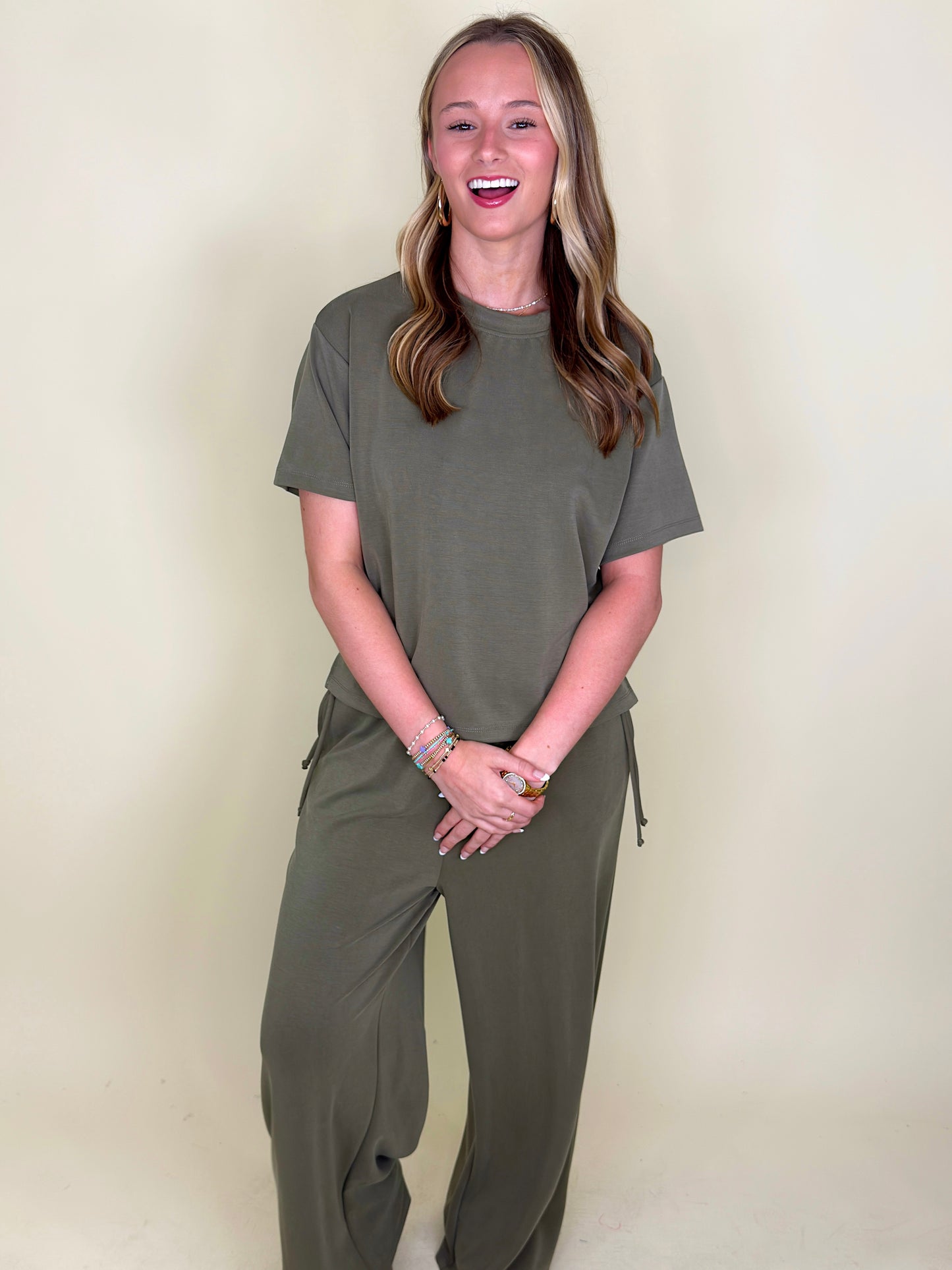 The Savvy Set-Matching Set-Elle Grey-The Village Shoppe, Women’s Fashion Boutique, Shop Online and In Store - Located in Muscle Shoals, AL.