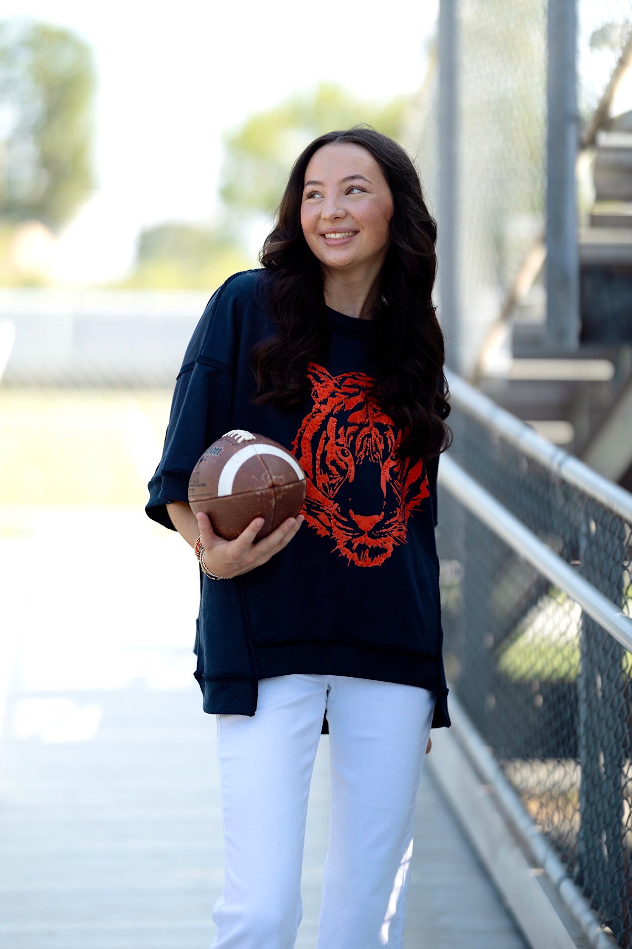 Fly Down the Field Top-Short Sleeves-Fantastic Fawn-The Village Shoppe, Women’s Fashion Boutique, Shop Online and In Store - Located in Muscle Shoals, AL.