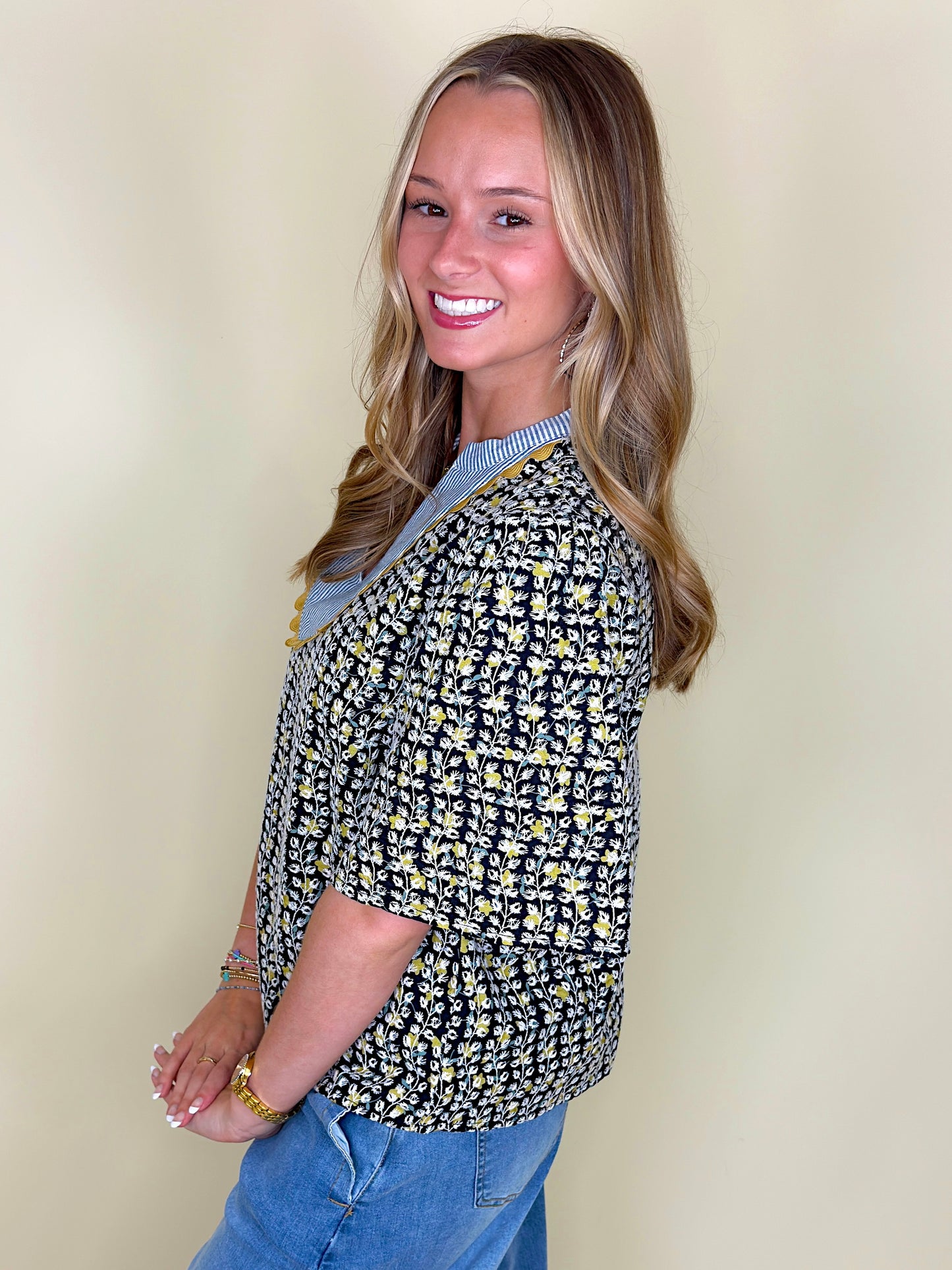 The Haven Top-Short Sleeves-VOY-The Village Shoppe, Women’s Fashion Boutique, Shop Online and In Store - Located in Muscle Shoals, AL.