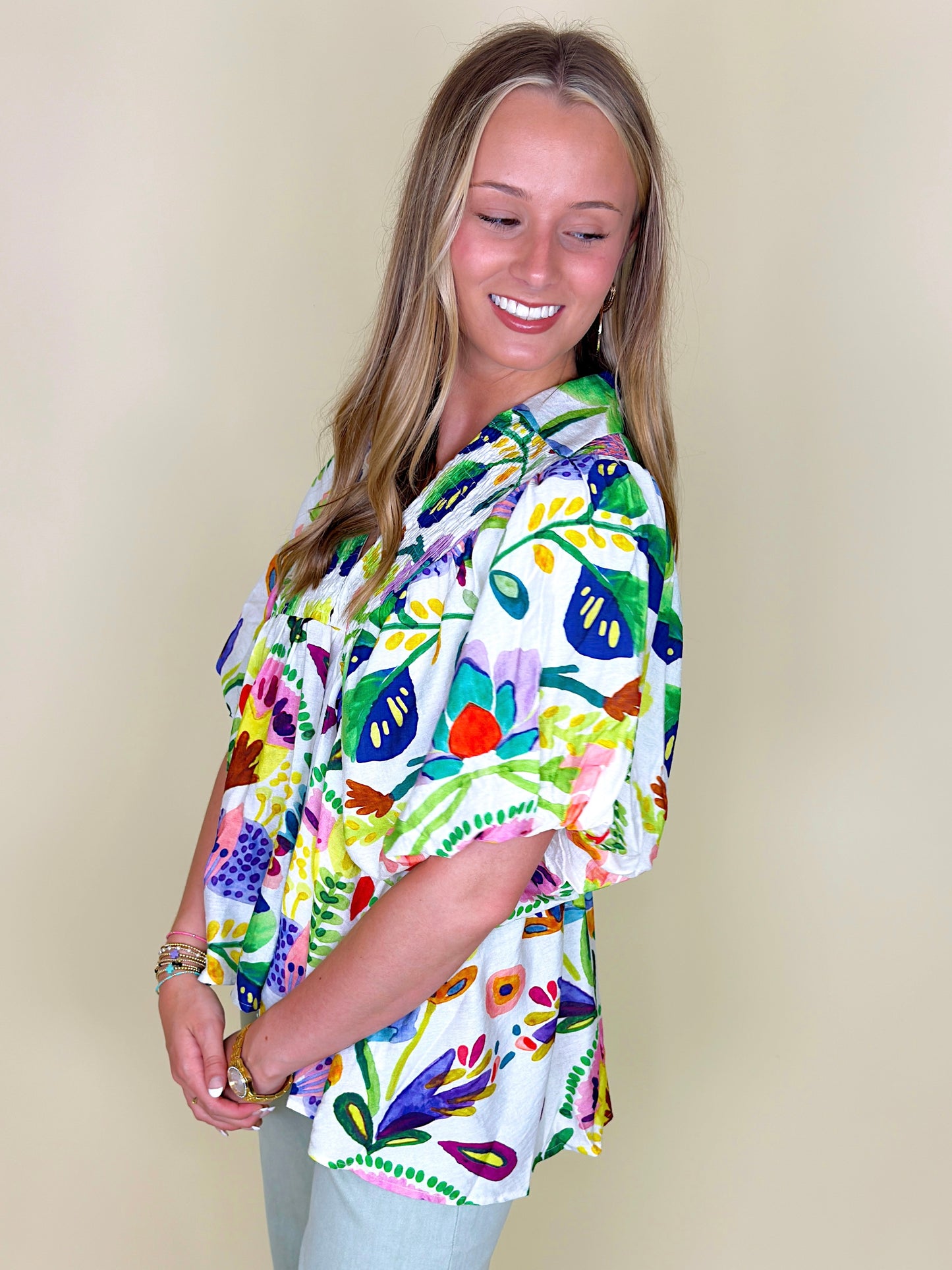 The McGuire Top-Short Sleeves-Entro-The Village Shoppe, Women’s Fashion Boutique, Shop Online and In Store - Located in Muscle Shoals, AL.